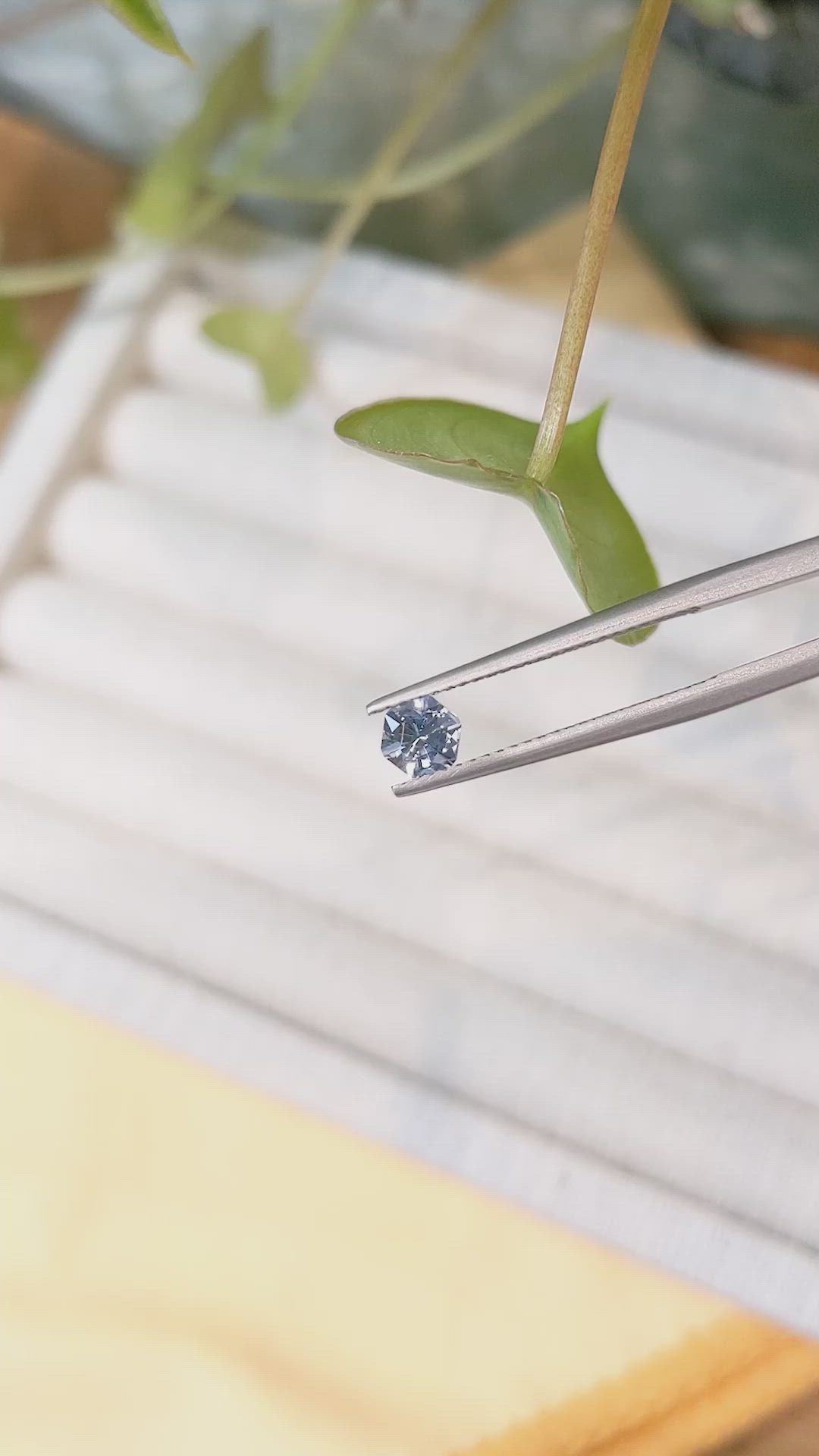 0.50 Ct. Blue Sapphire from Montana Size Video
