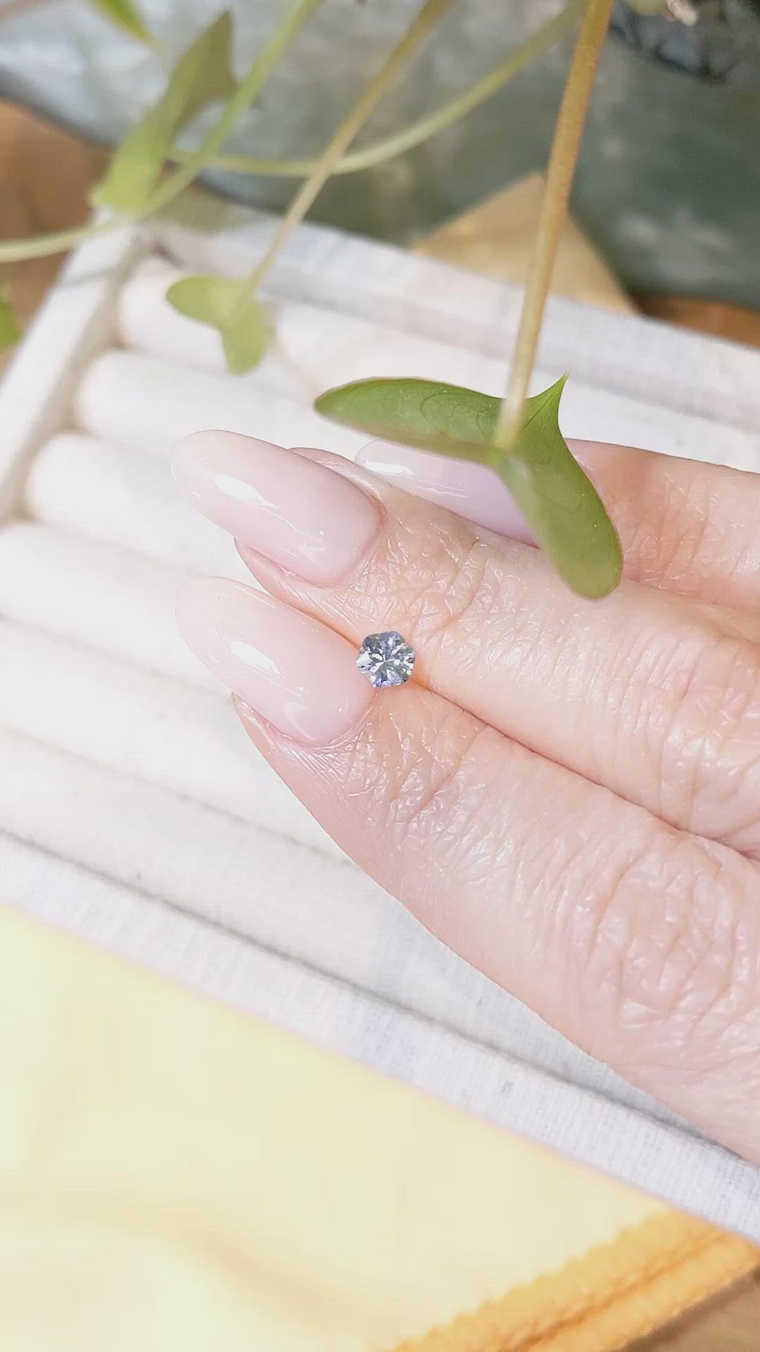0.50 Ct. Blue Sapphire from Montana Size Video