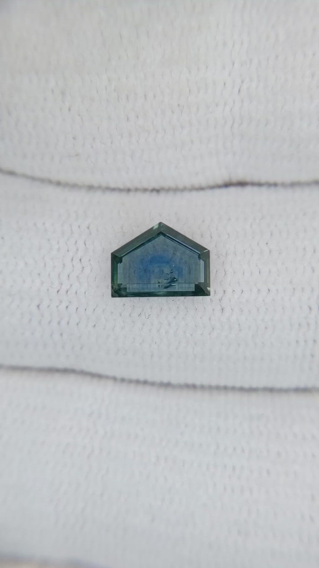 1.08 Ct. Bluish Green Sapphire from Montana Size Video