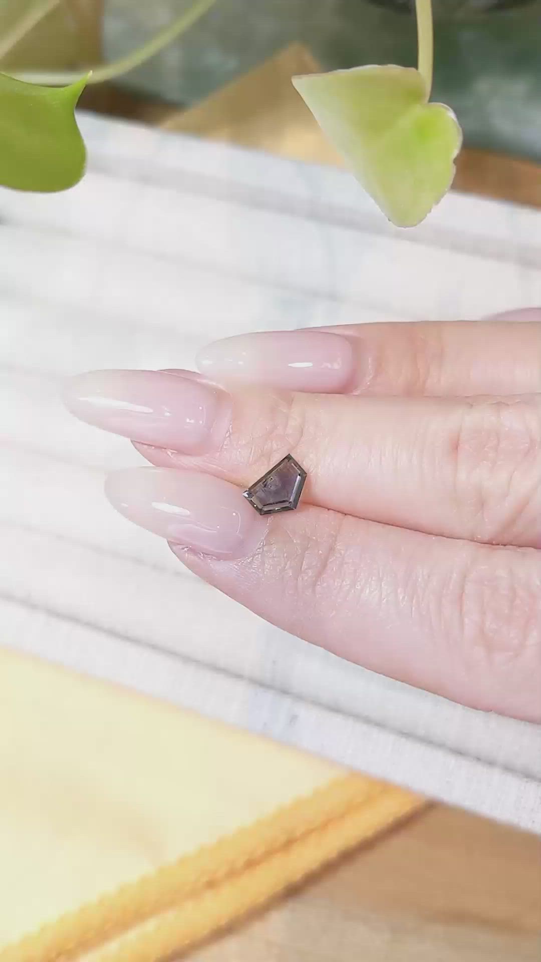 1.08 Ct. Bluish Green Sapphire from Montana Size Video