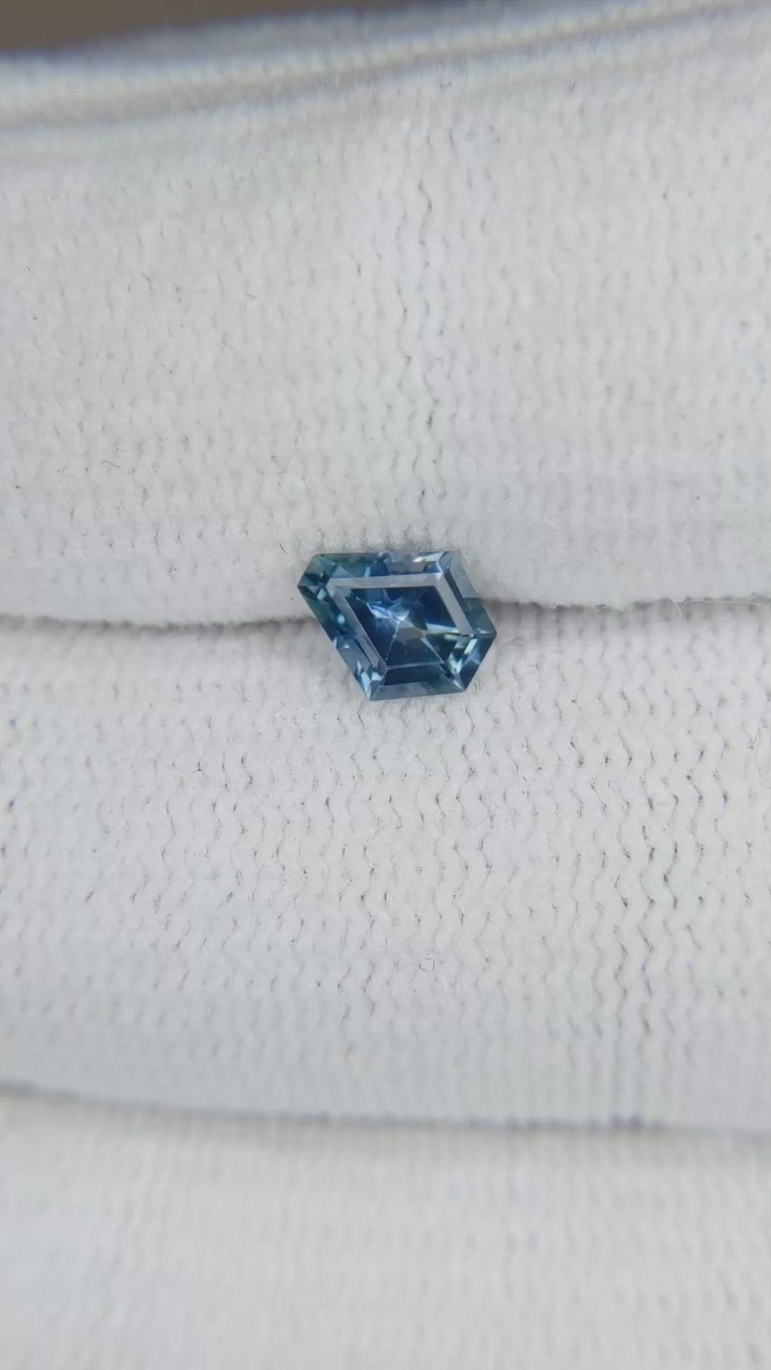 0.60 Ct. Blue Sapphire from Montana Size Video