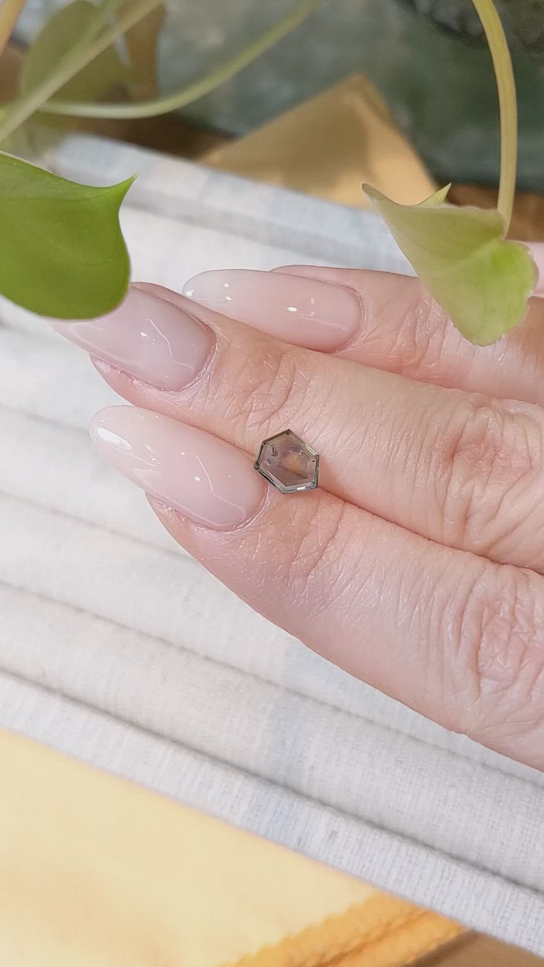 1.19 Ct. Bluish Green Sapphire from Montana Size Video