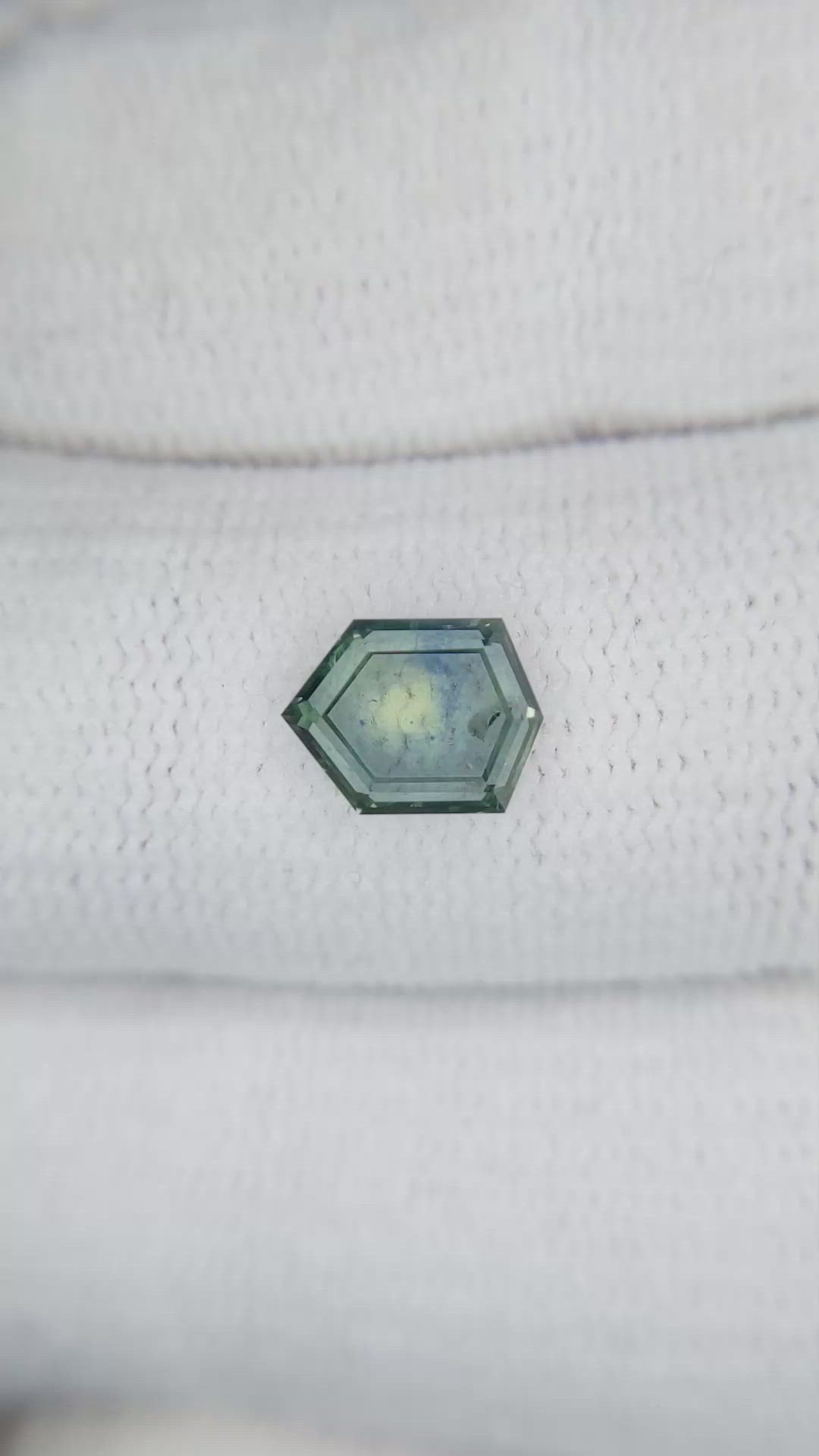 1.19 Ct. Bluish Green Sapphire from Montana Size Video