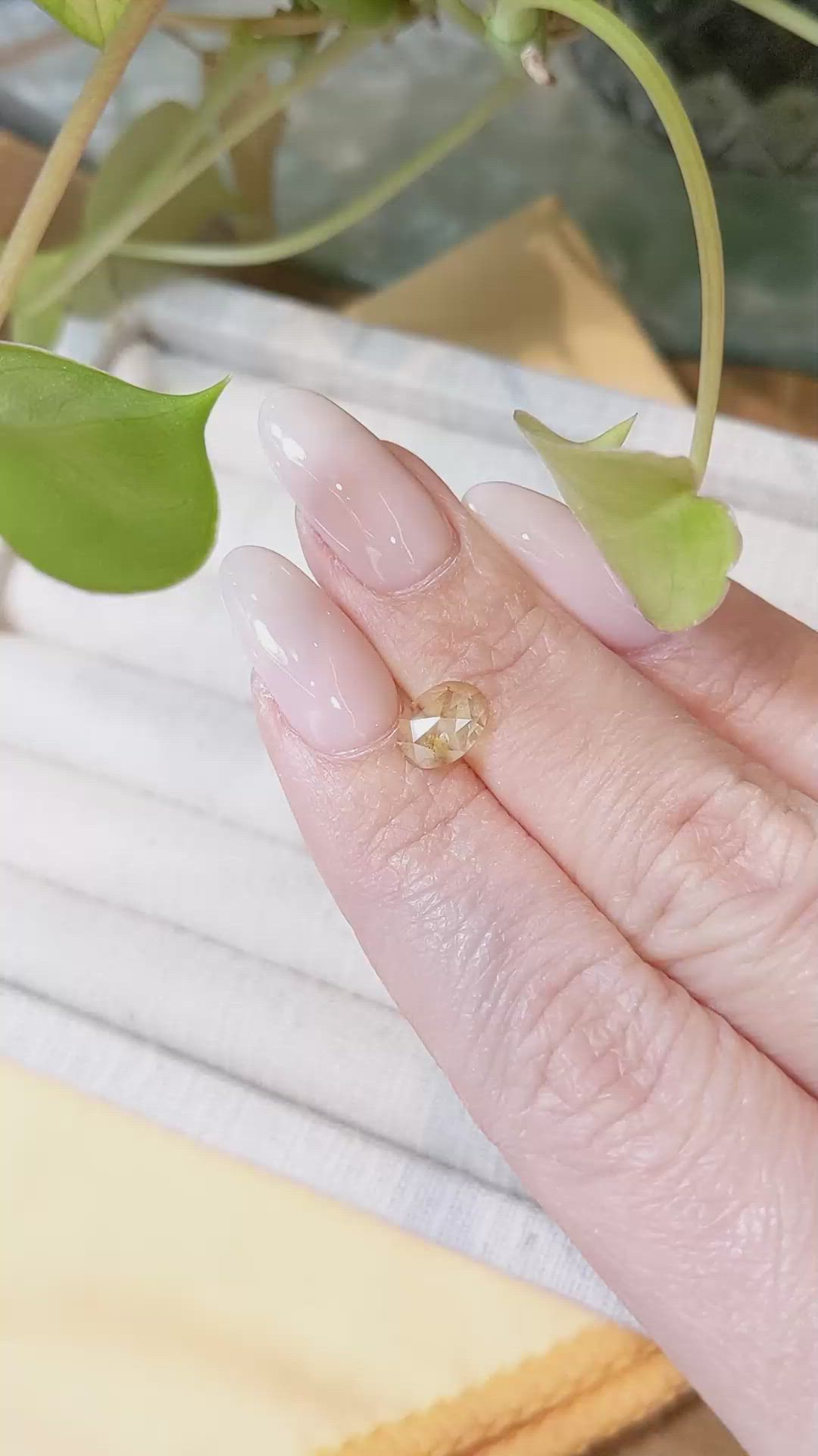 1.21 Ct. Yellow Sapphire from Montana Size Video