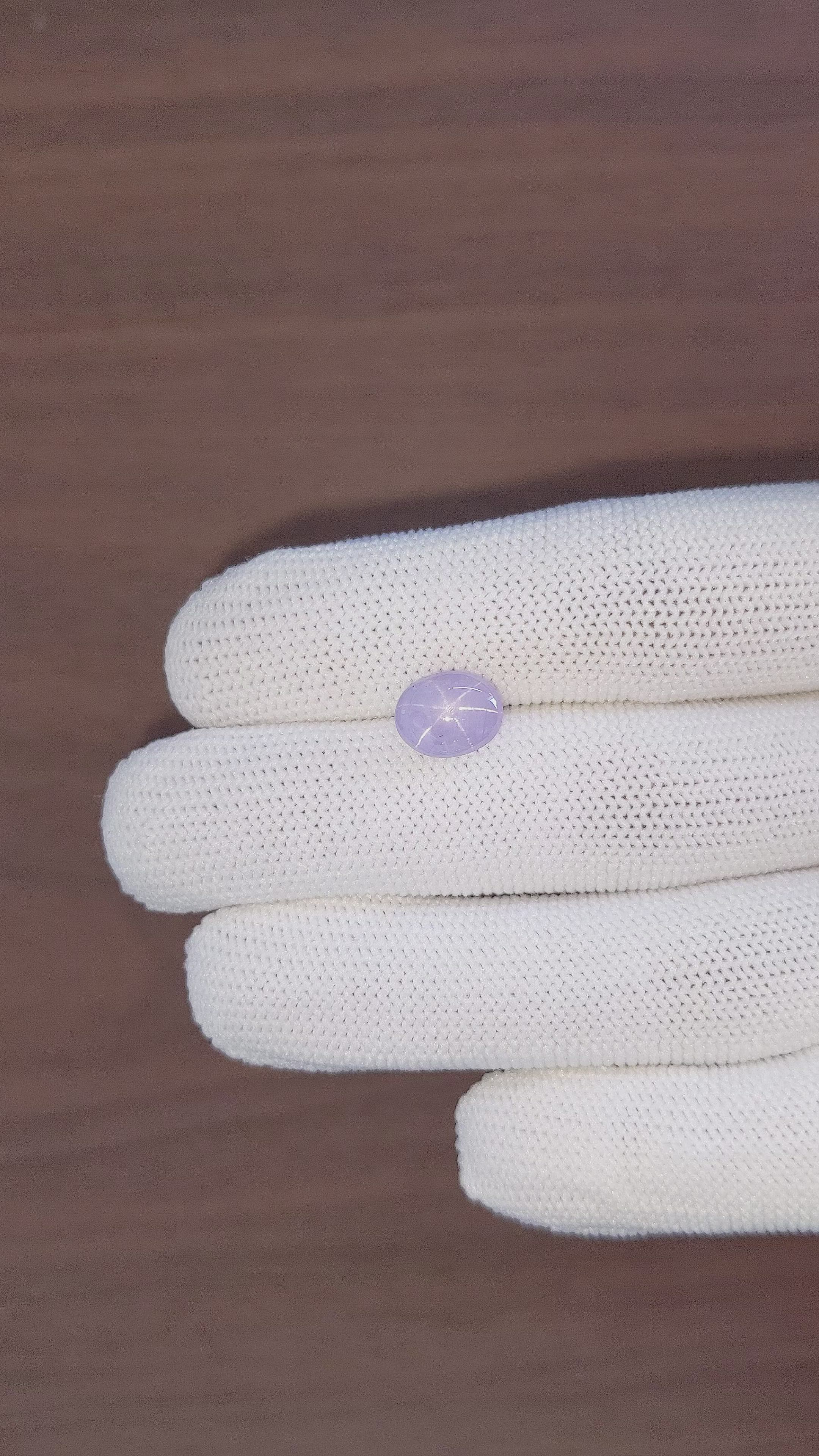 4.83 Ct. Purple Star Sapphire from Ceylon (Sri Lanka) Size Video