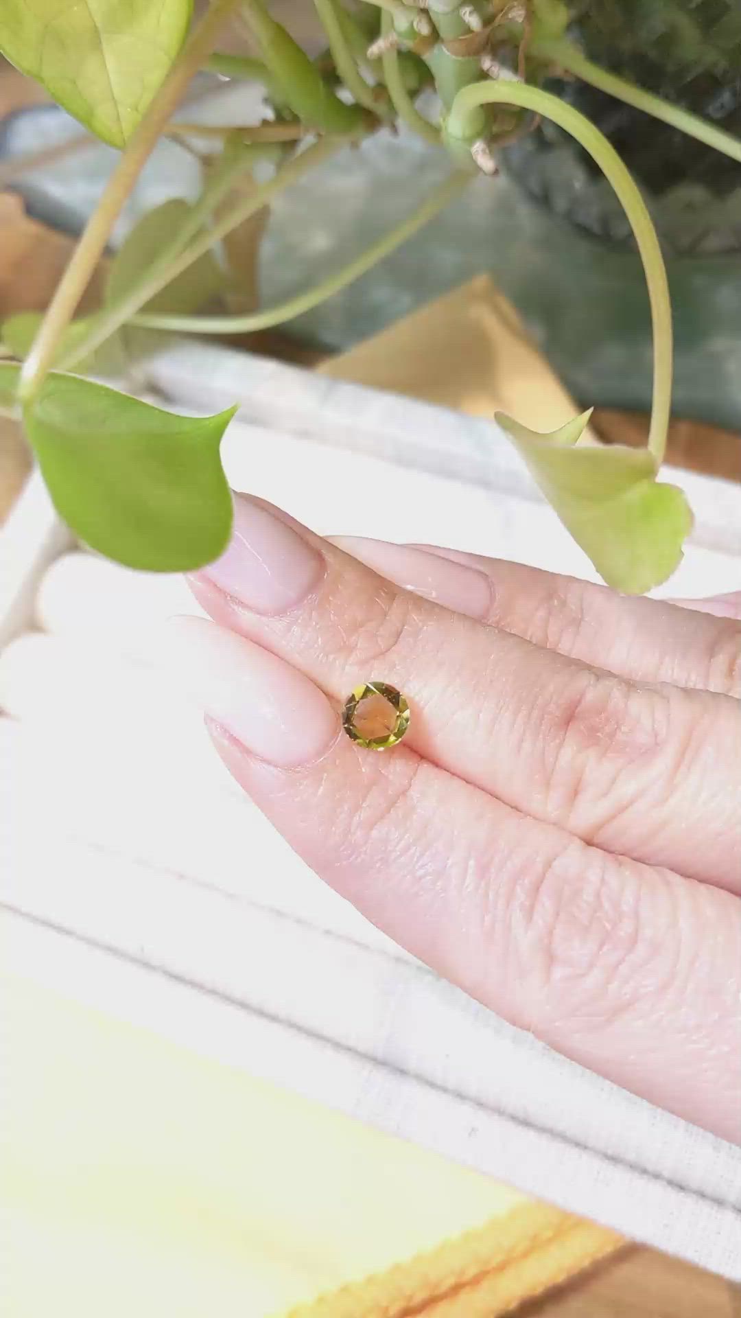 1.08 Ct. Yellow Sapphire from Montana Size Video