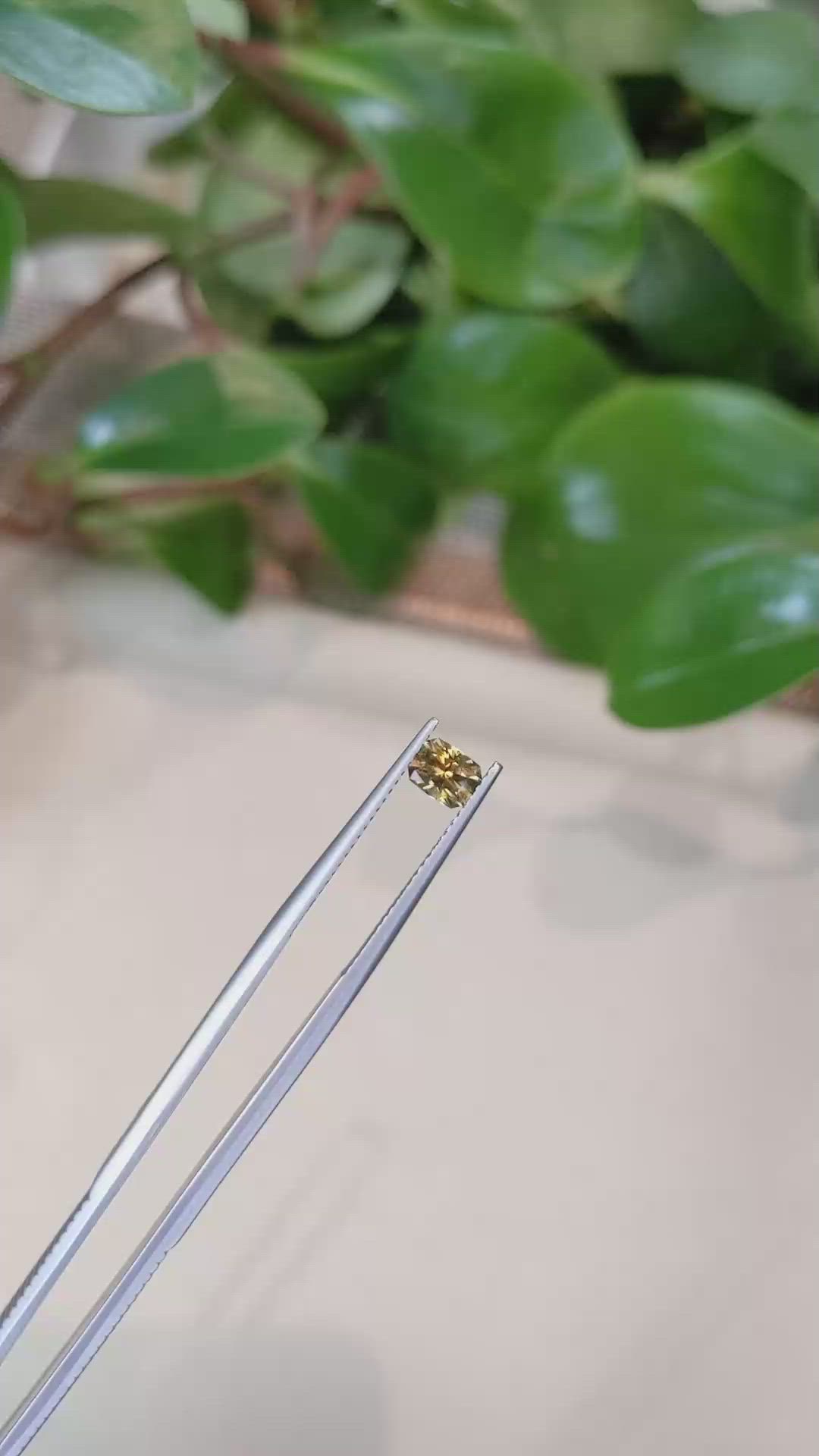 0.70 Ct. Yellow Sapphire from Montana Size Video