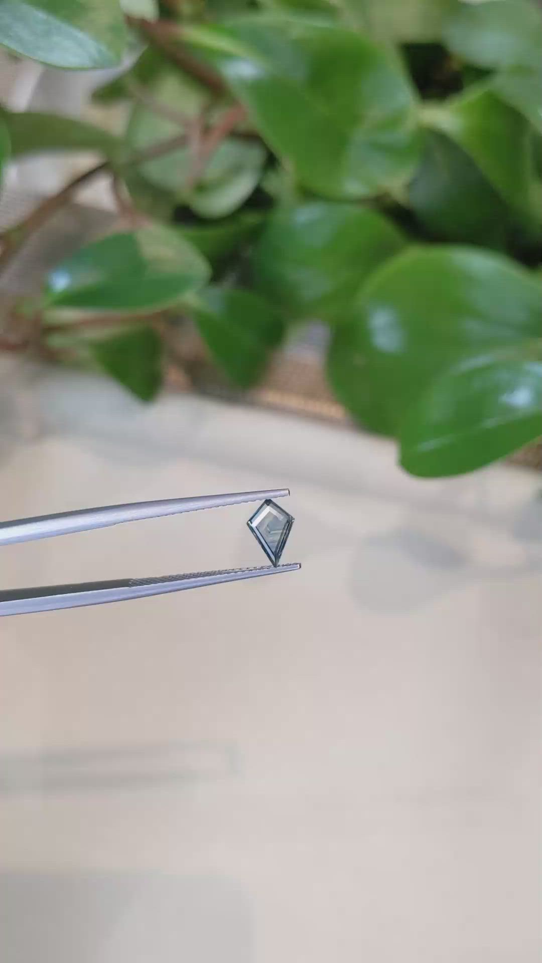 0.69 Ct. Bluish Green Sapphire from Montana Size Video