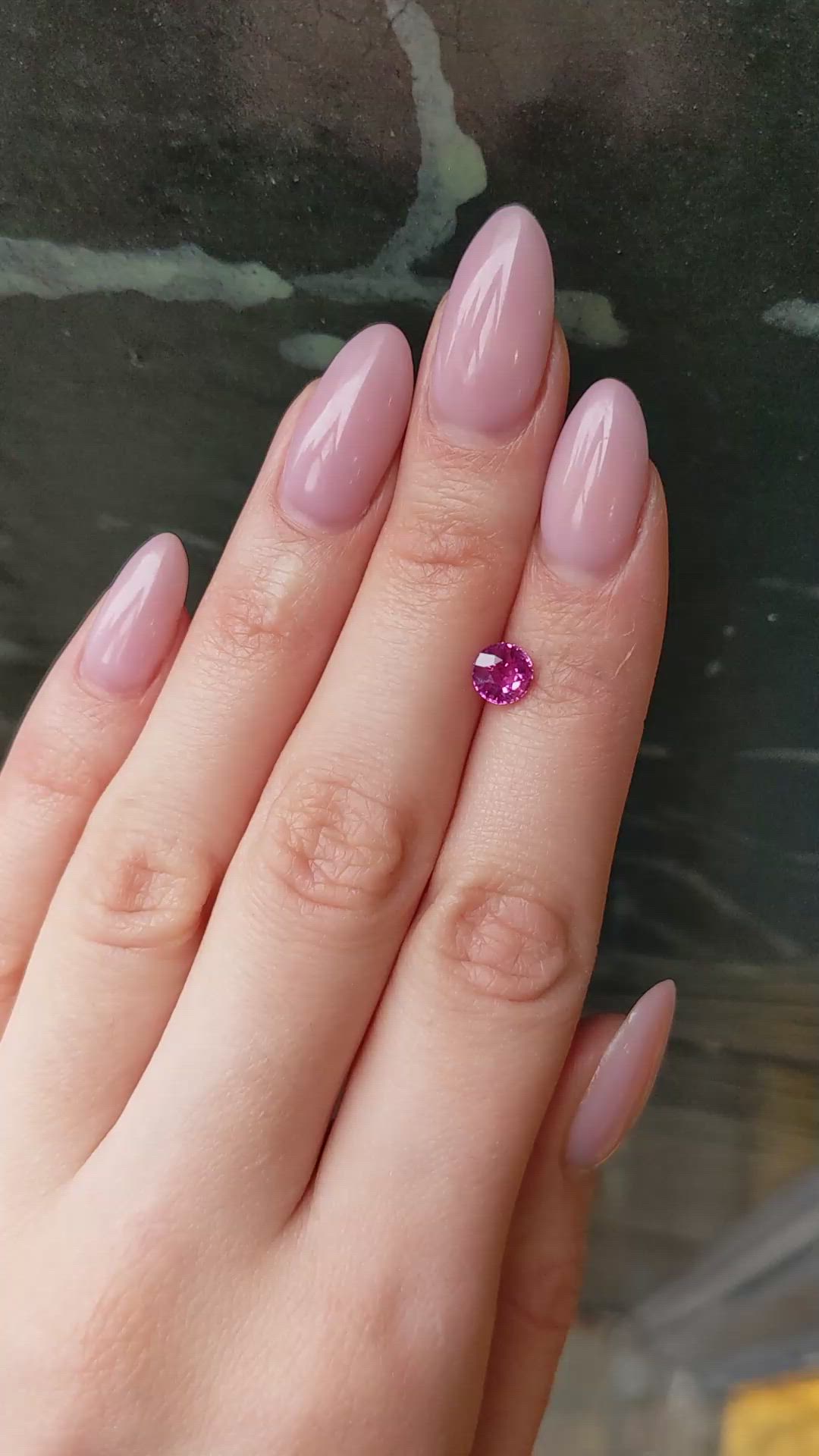 1.16 Ct. Pink Sapphire from Ceylon (Sri Lanka) Size Video