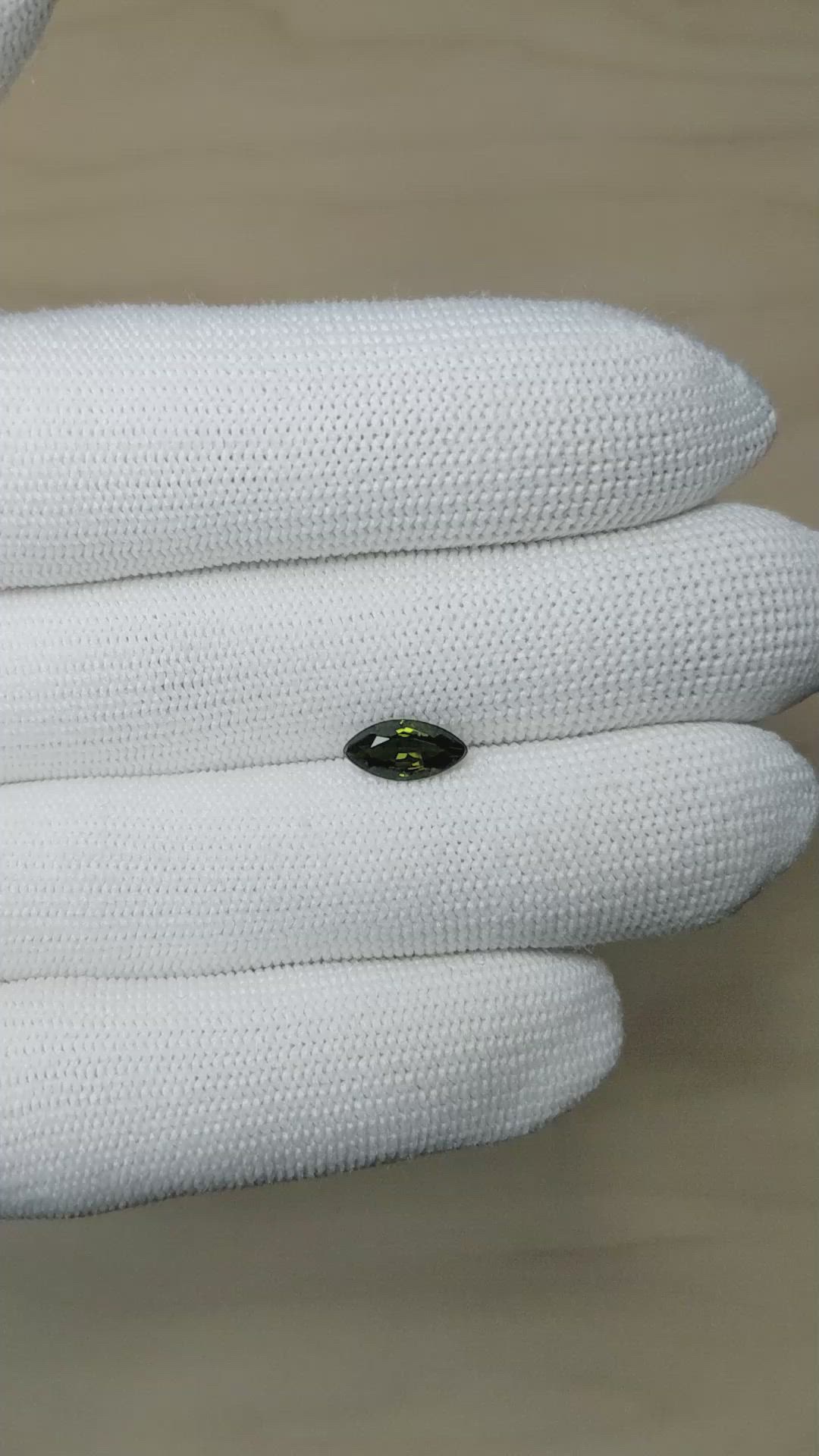 1.08 Ct. Green Sapphire from Australia Size Video