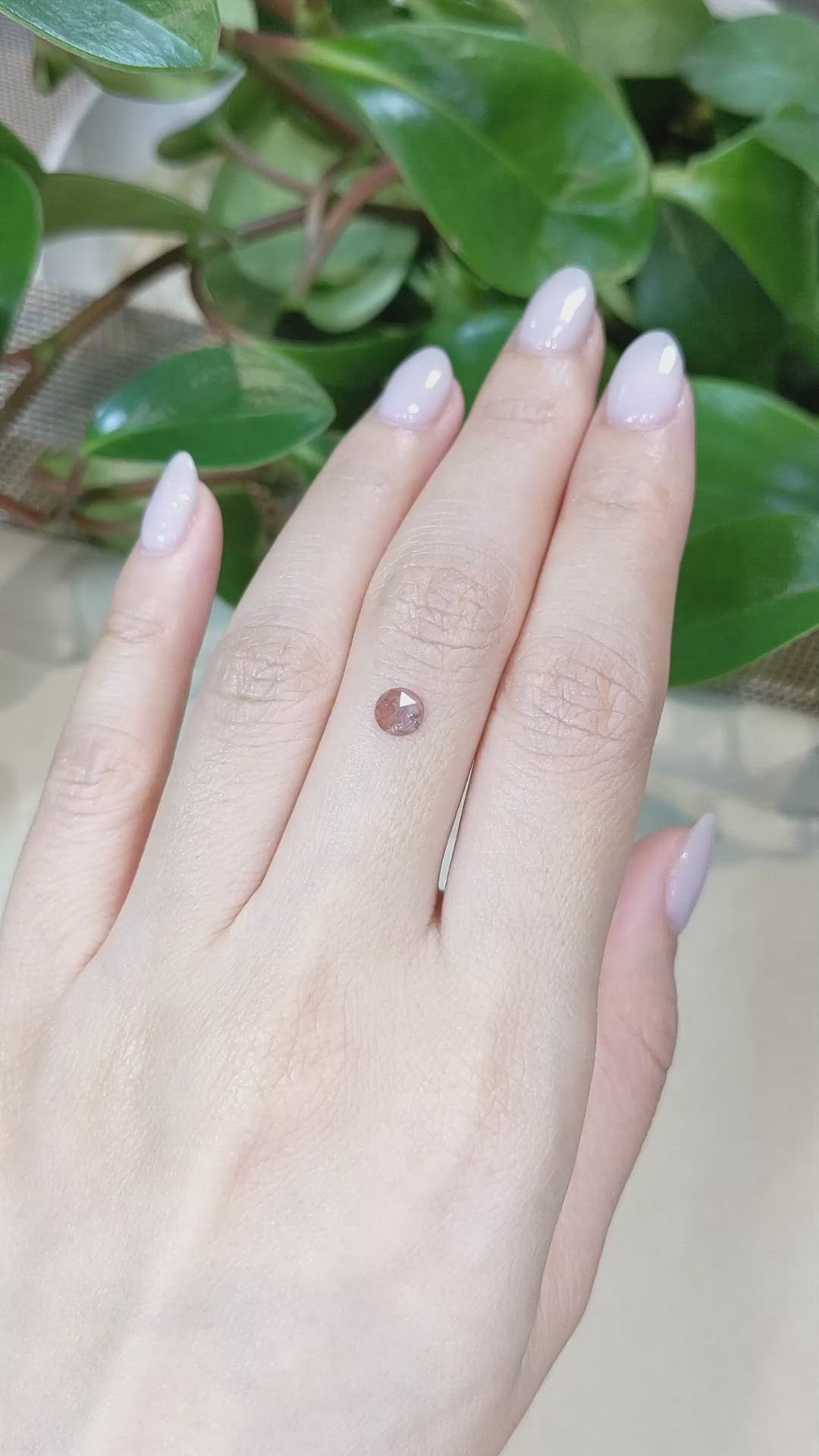 0.51 Ct. Pink Sapphire from Montana Size Video