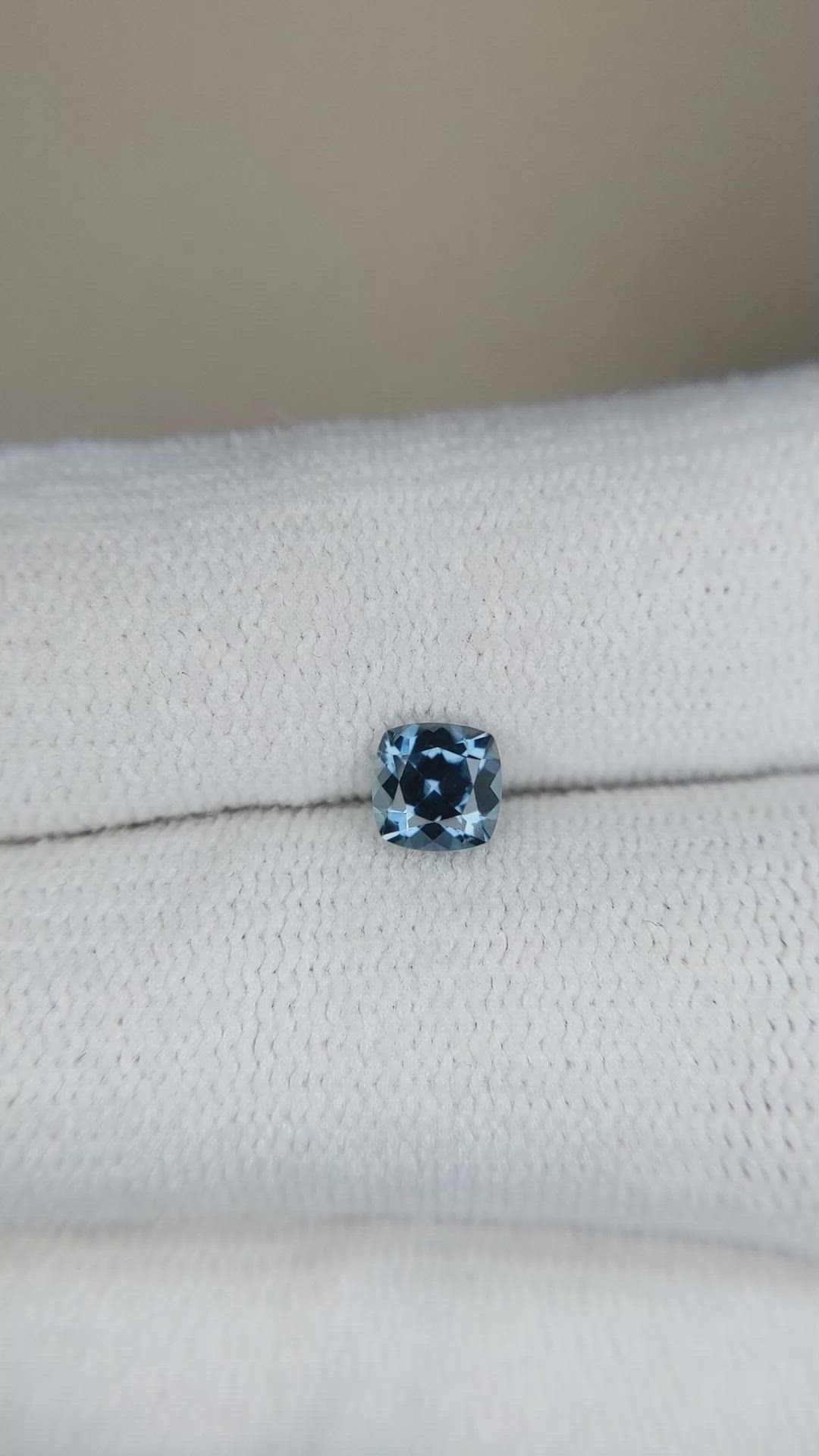 0.57 Ct. Bluish Green Sapphire from Montana Size Video