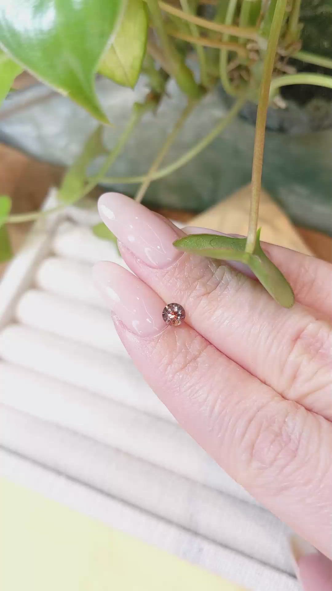 0.46 Ct. Bi Color Sapphire from Montana Size Video