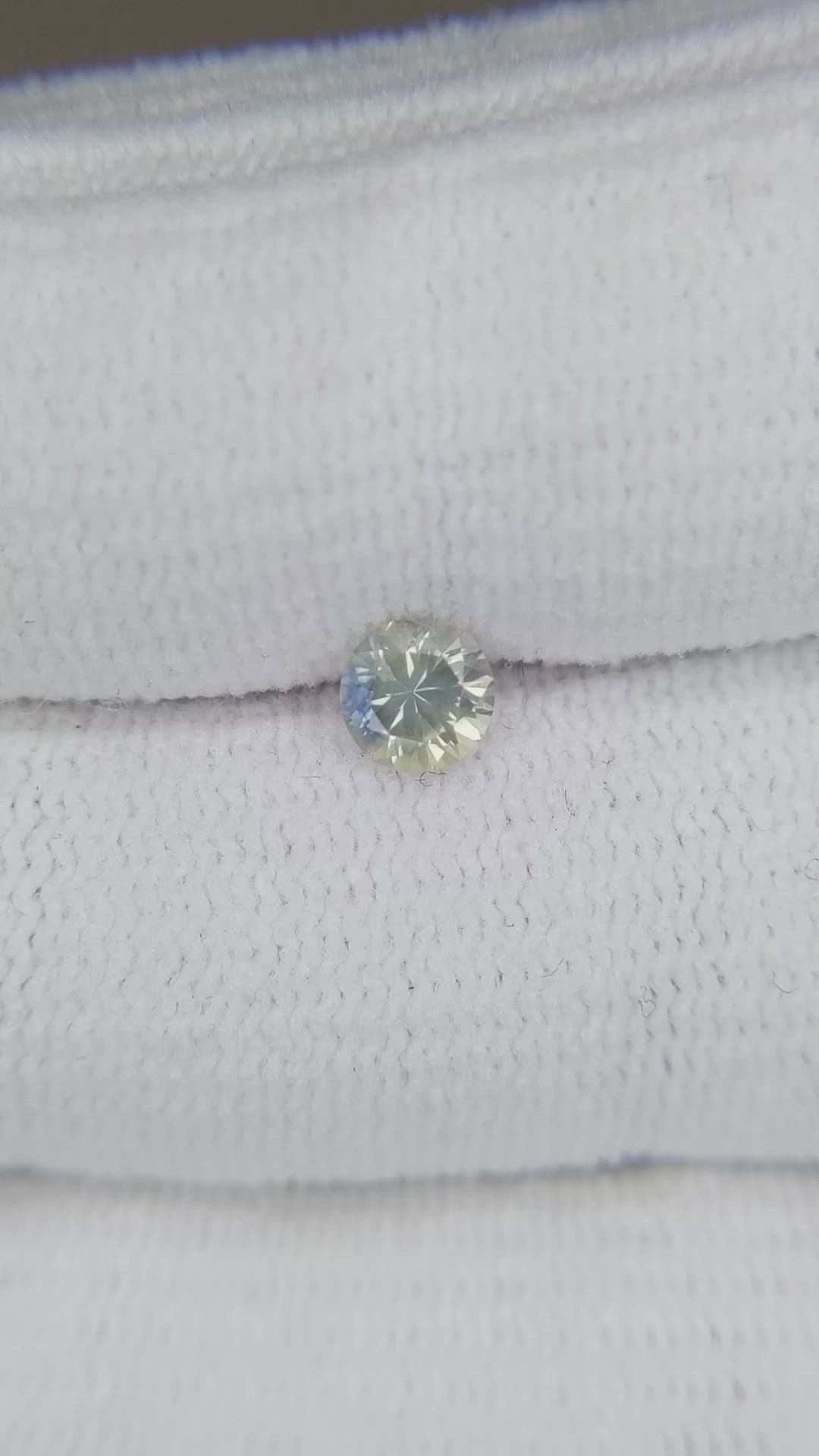 0.46 Ct. Bi Color Sapphire from Montana Size Video