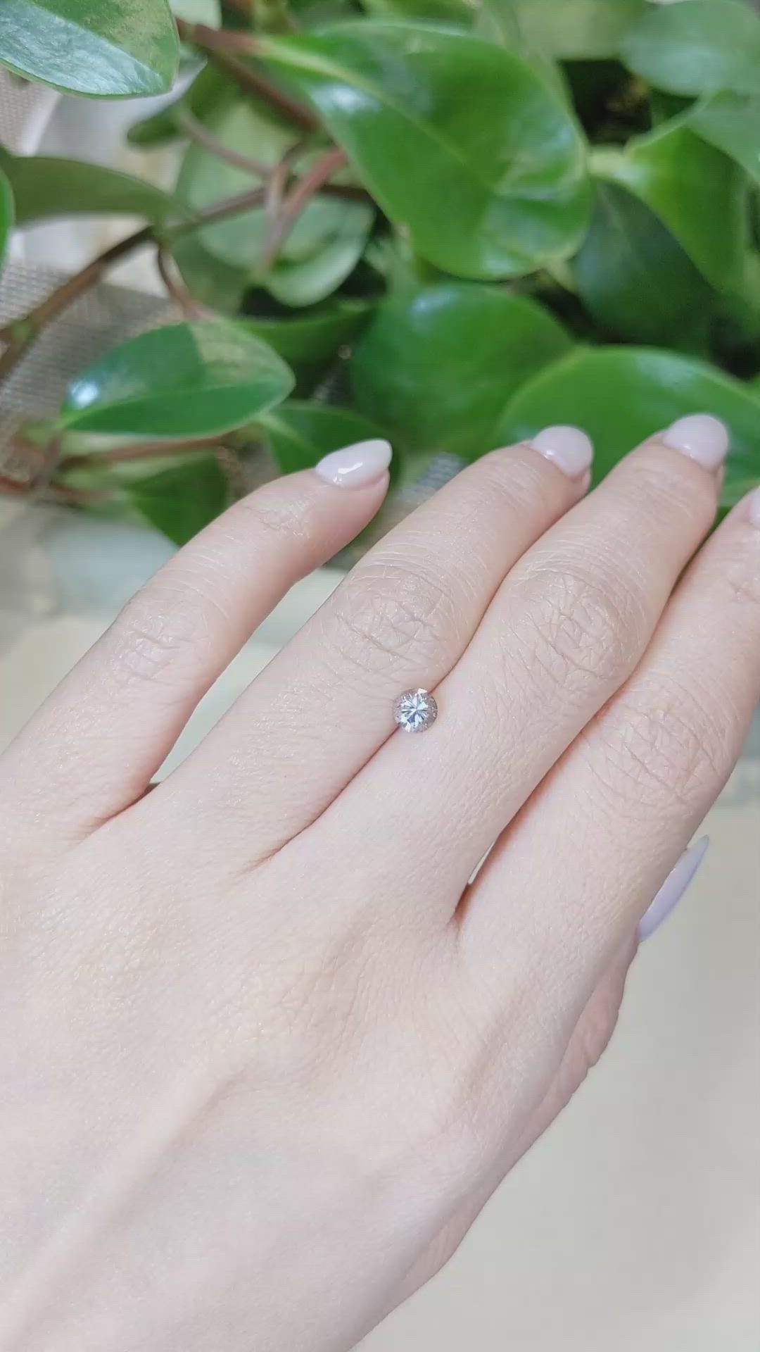 0.48 Ct. Green Sapphire from Montana Size Video