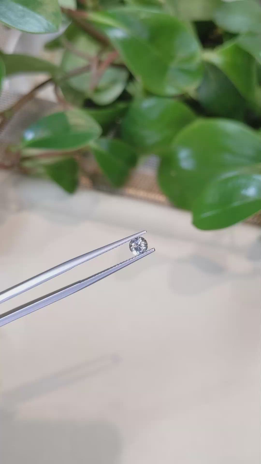 0.48 Ct. Green Sapphire from Montana Size Video