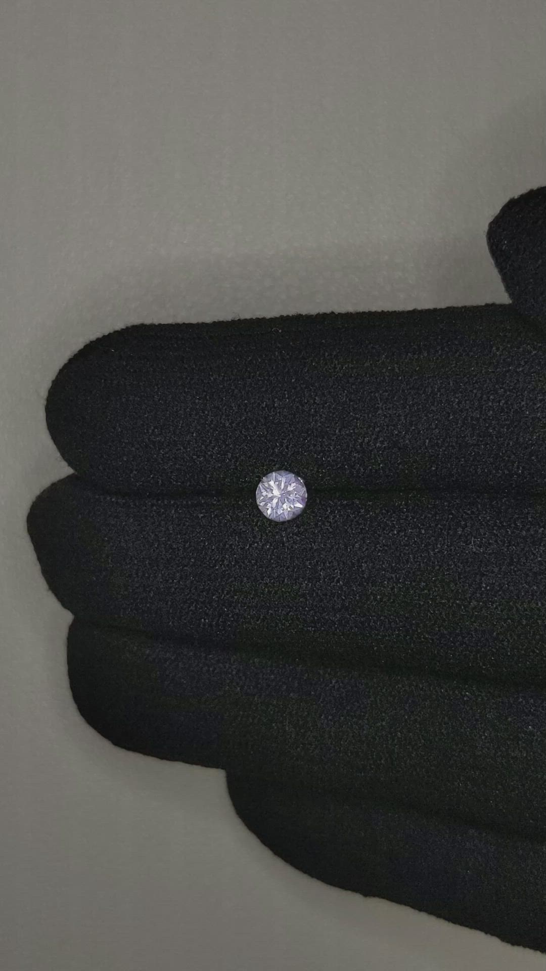 0.48 Ct. White Sapphire from Montana Size Video