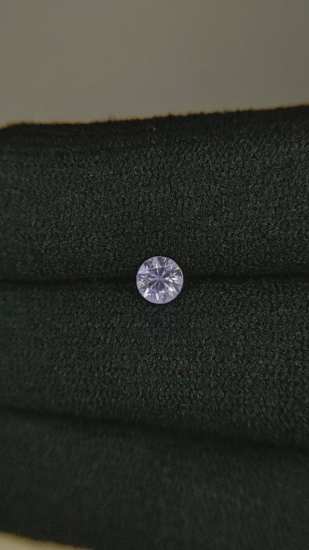 0.48 Ct. White Sapphire from Montana Size Video