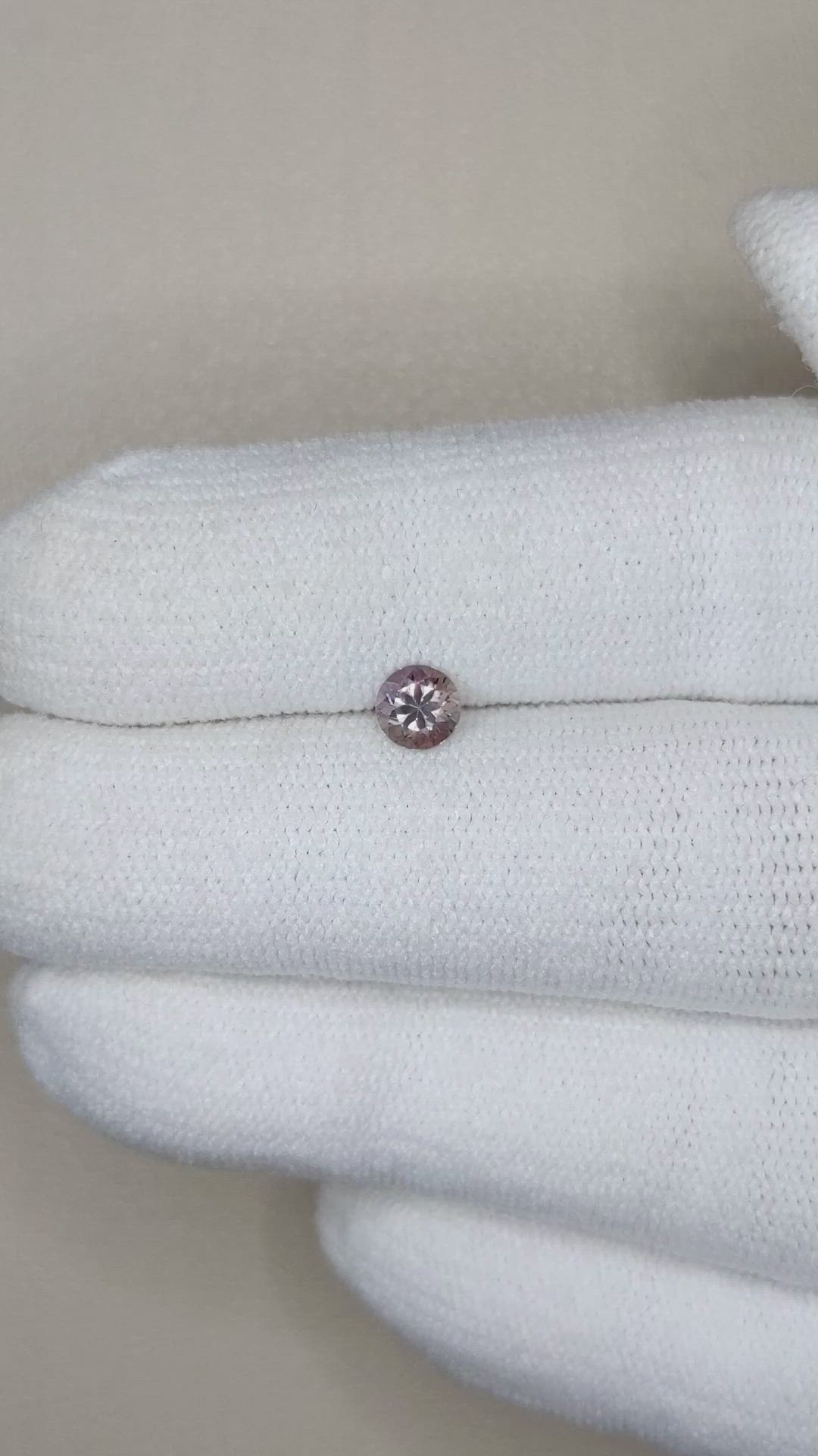 0.49 Ct. Purplish Pink Sapphire from Montana Size Video