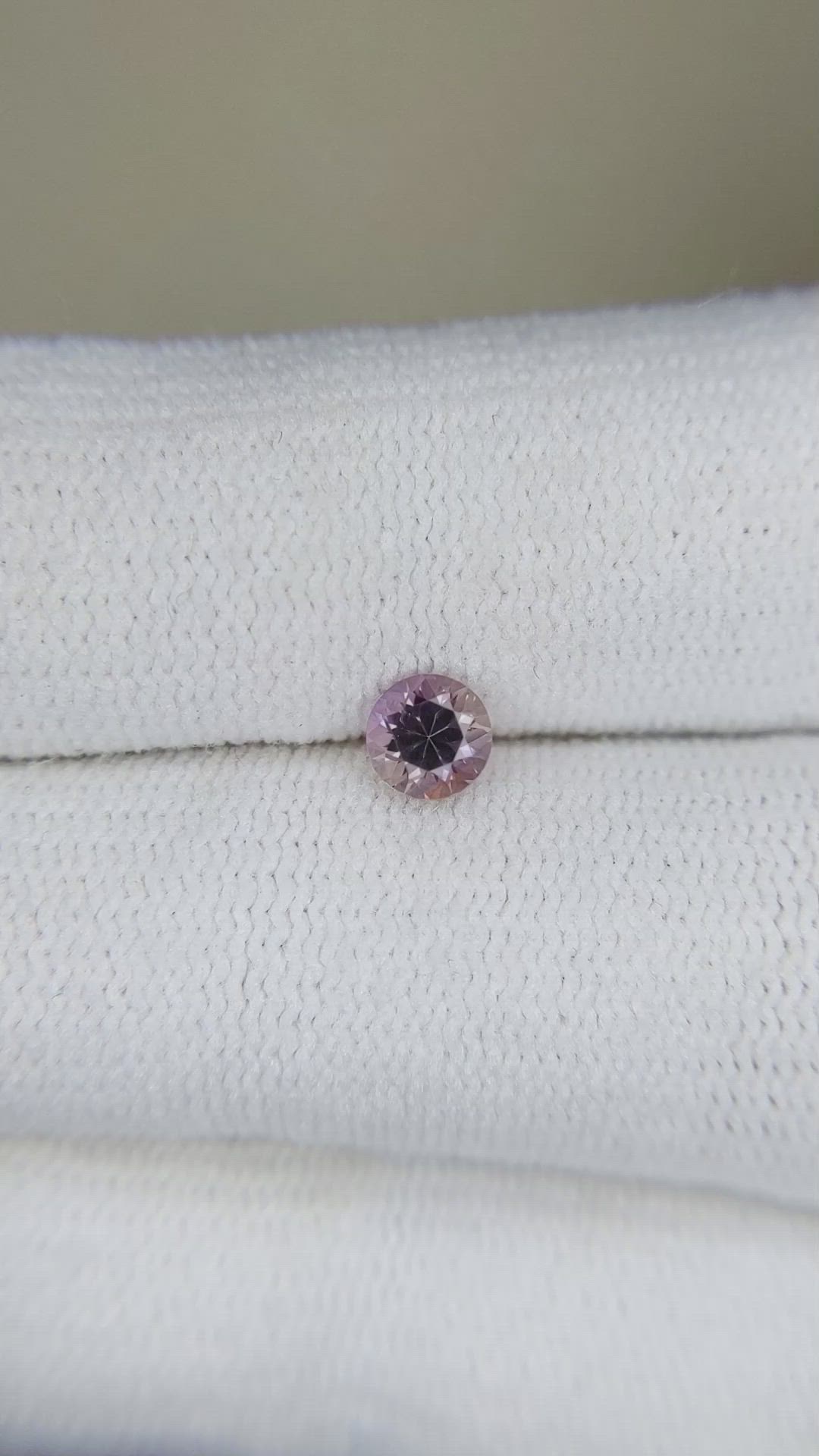 0.49 Ct. Purplish Pink Sapphire from Montana Size Video