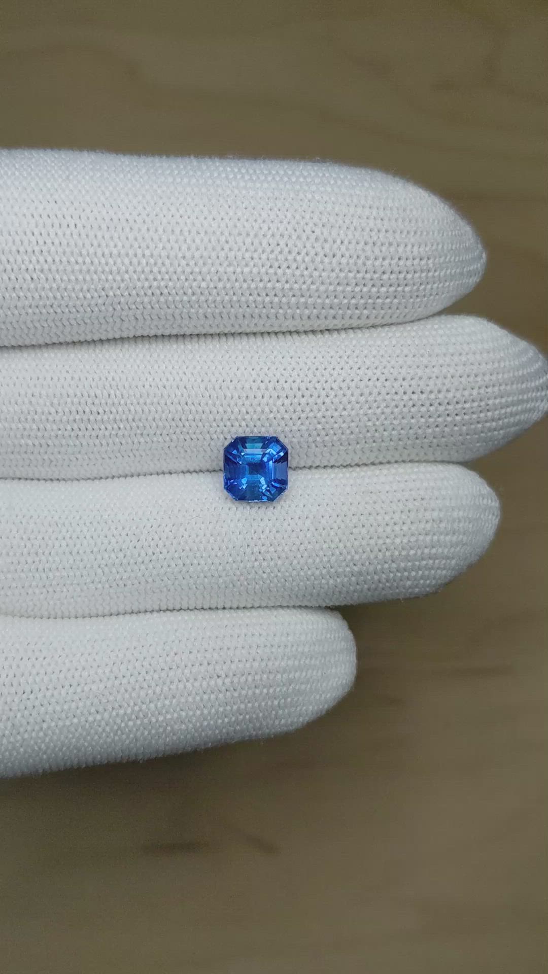 3.02 Ct. Blue Sapphire from Ceylon (Sri Lanka) Size Video