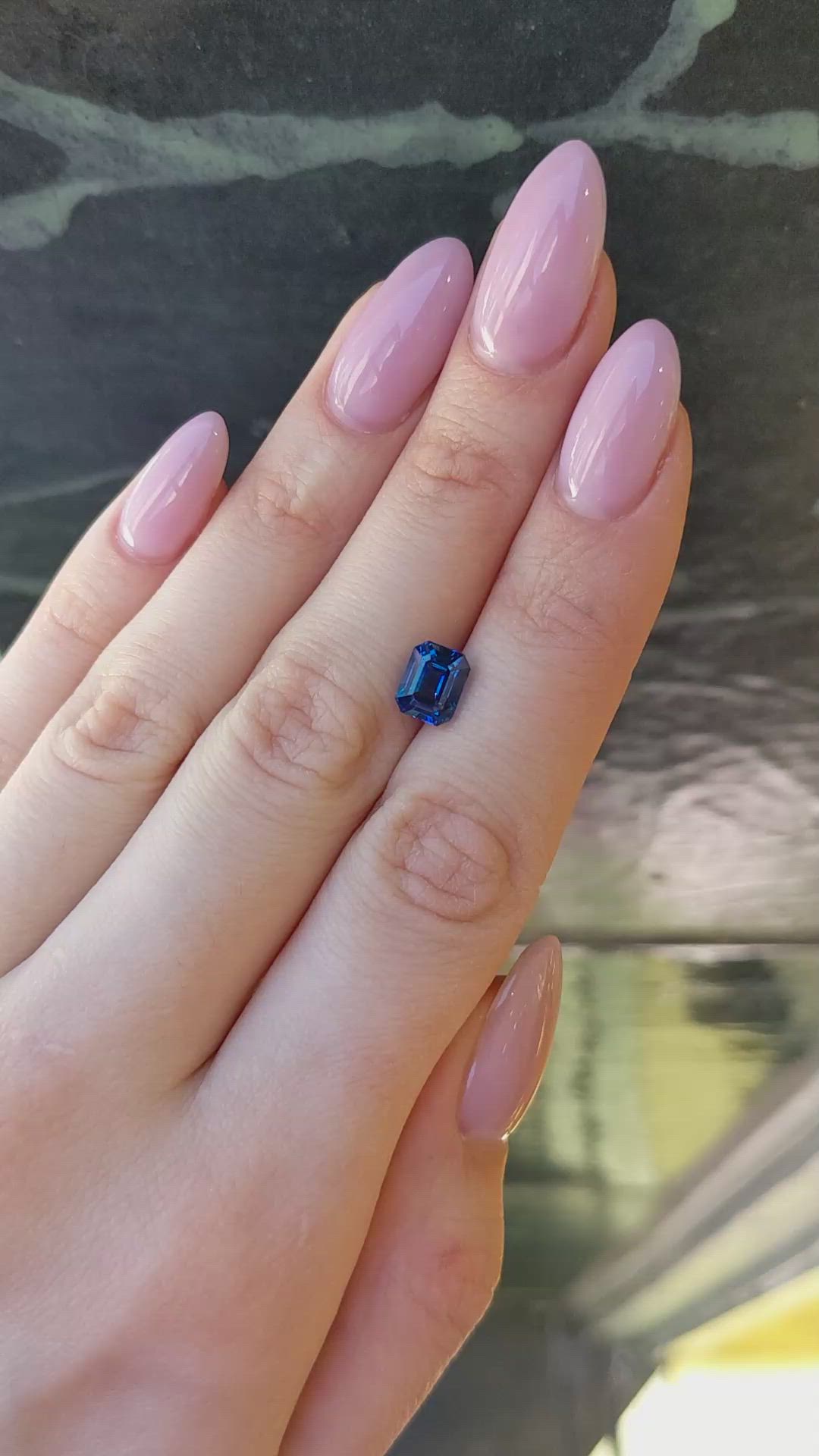 2.30 Ct. Blue Sapphire from Ceylon (Sri Lanka) Size Video