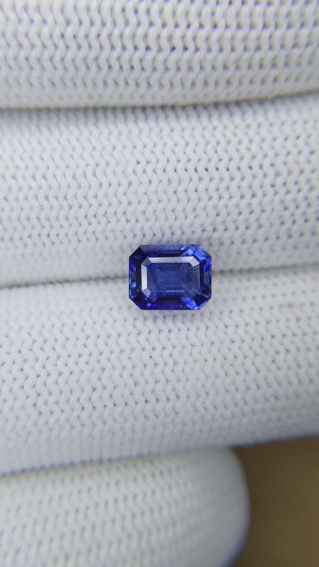 2.30 Ct. Blue Sapphire from Ceylon (Sri Lanka) Size Video