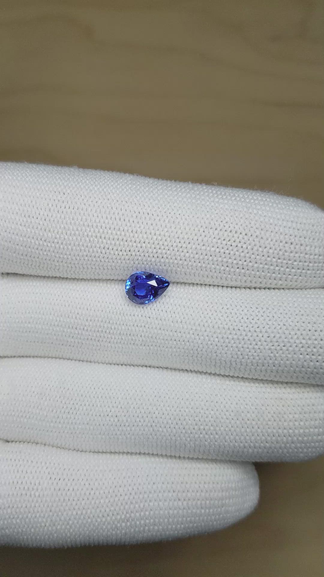 2.12 Ct. Blue Sapphire from Ceylon (Sri Lanka) Size Video