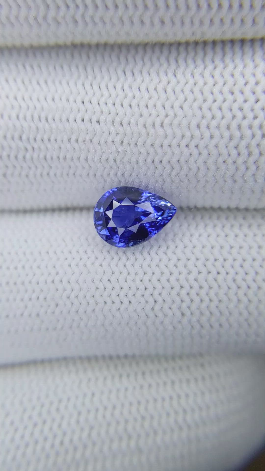 2.12 Ct. Blue Sapphire from Ceylon (Sri Lanka) Size Video