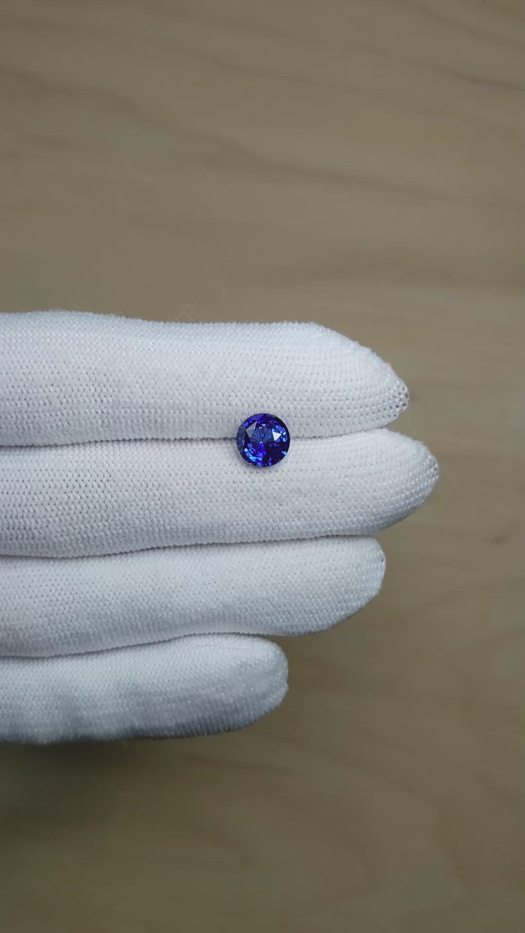 2.35 Ct. Blue Sapphire from Madagascar Size Video
