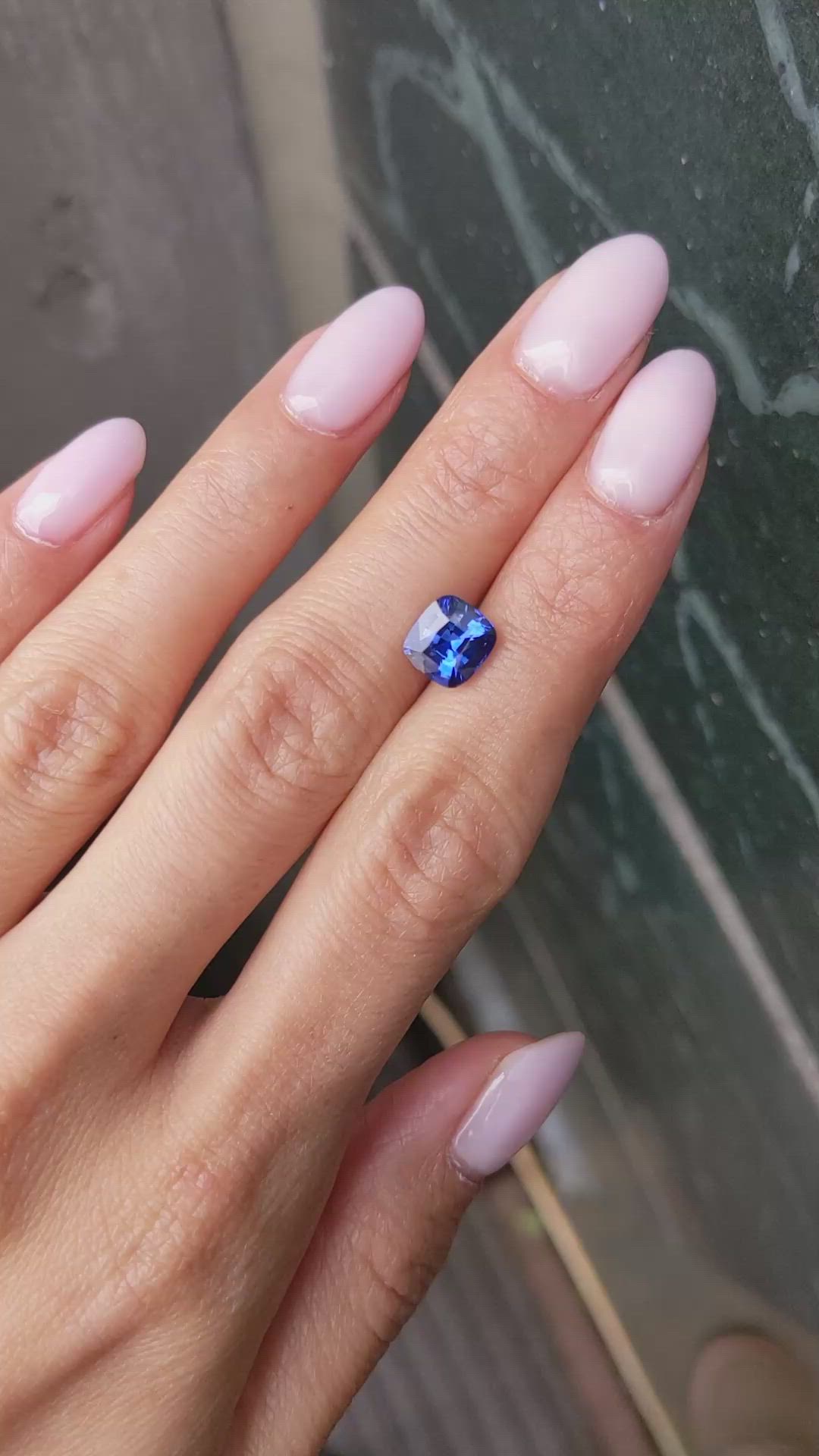 2.61 Ct. Blue Sapphire from Ceylon (Sri Lanka) Size Video