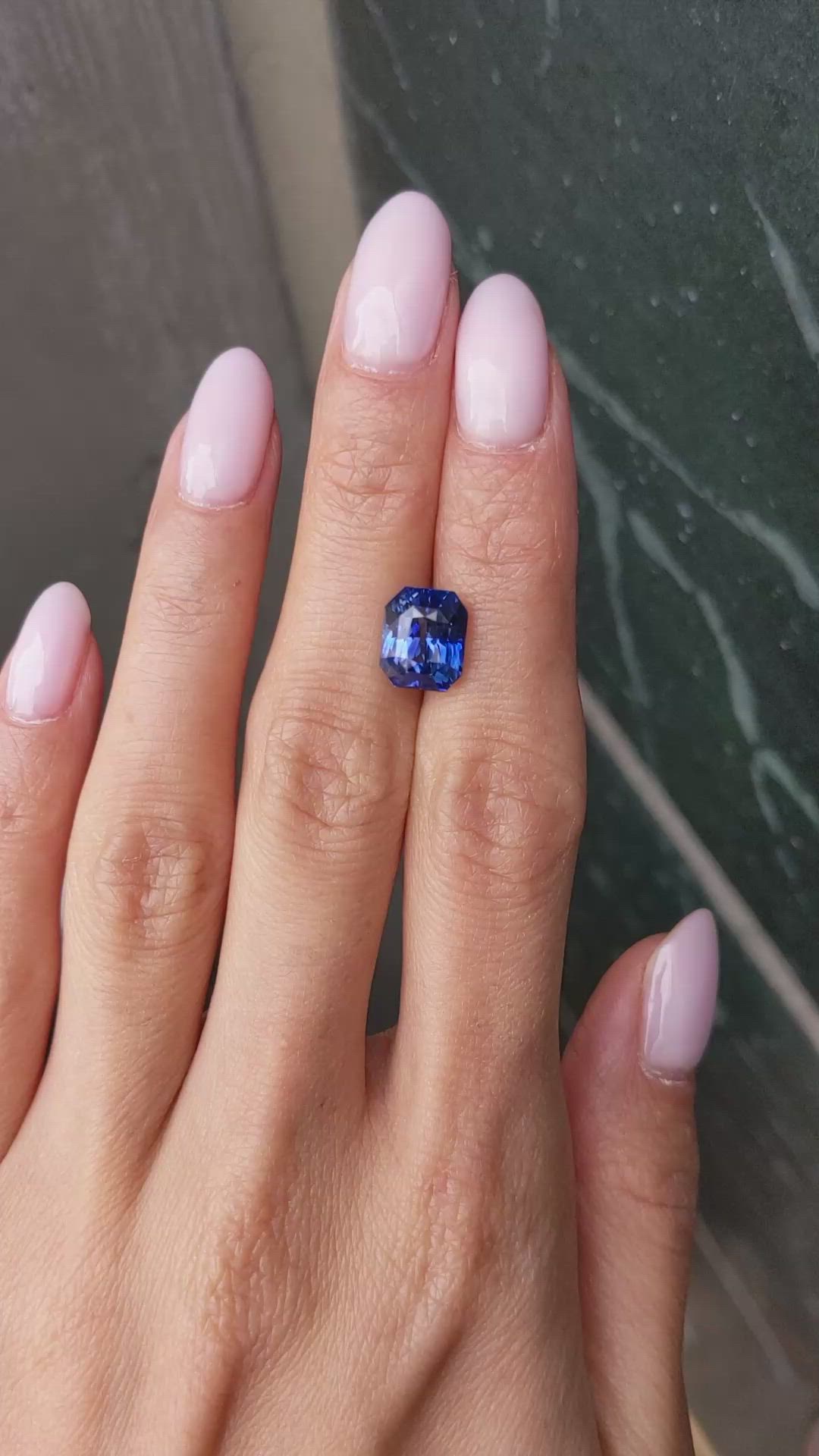 5.01 Ct. Blue Sapphire from Madagascar Size Video