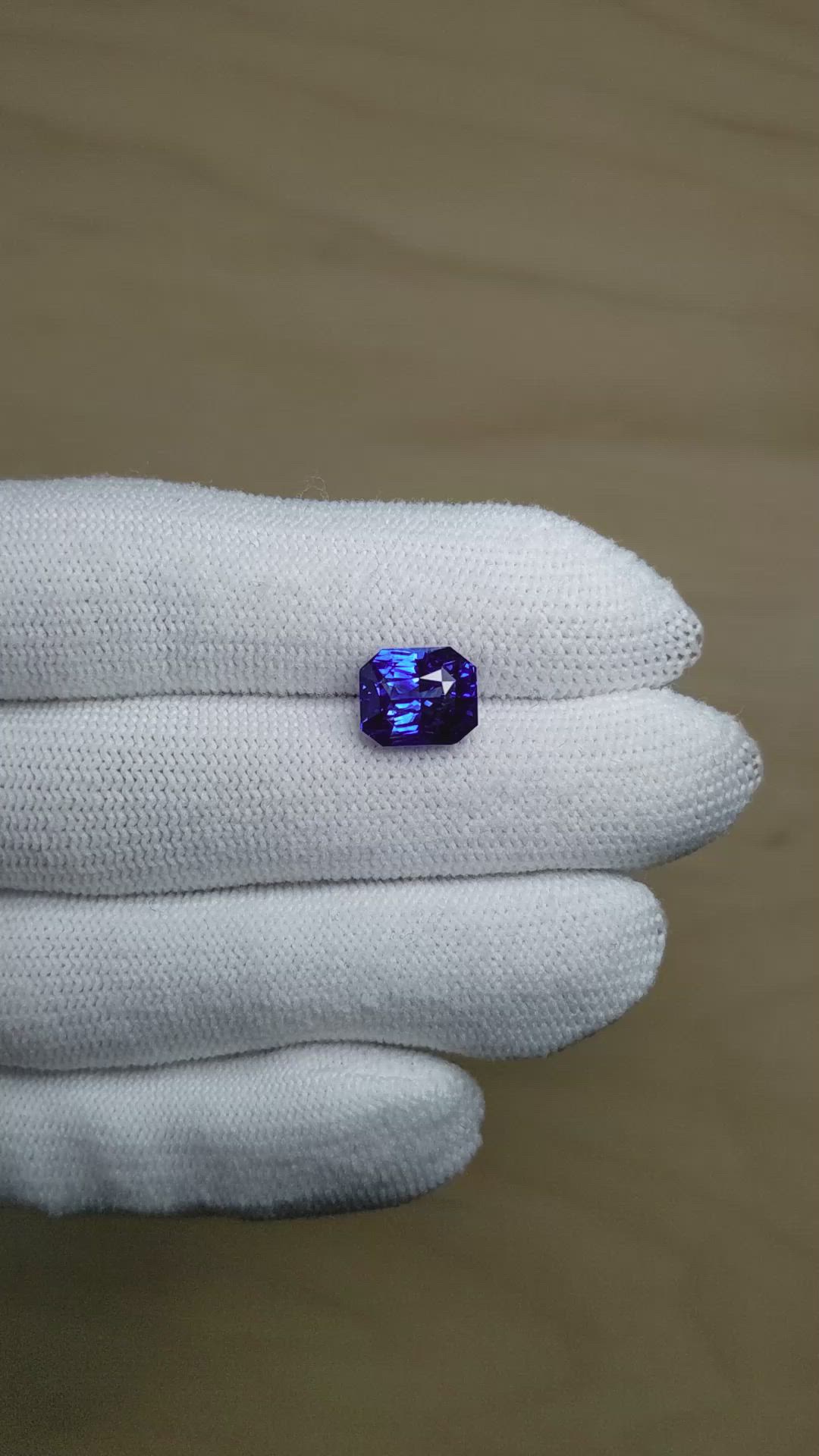 5.01 Ct. Blue Sapphire from Madagascar Size Video
