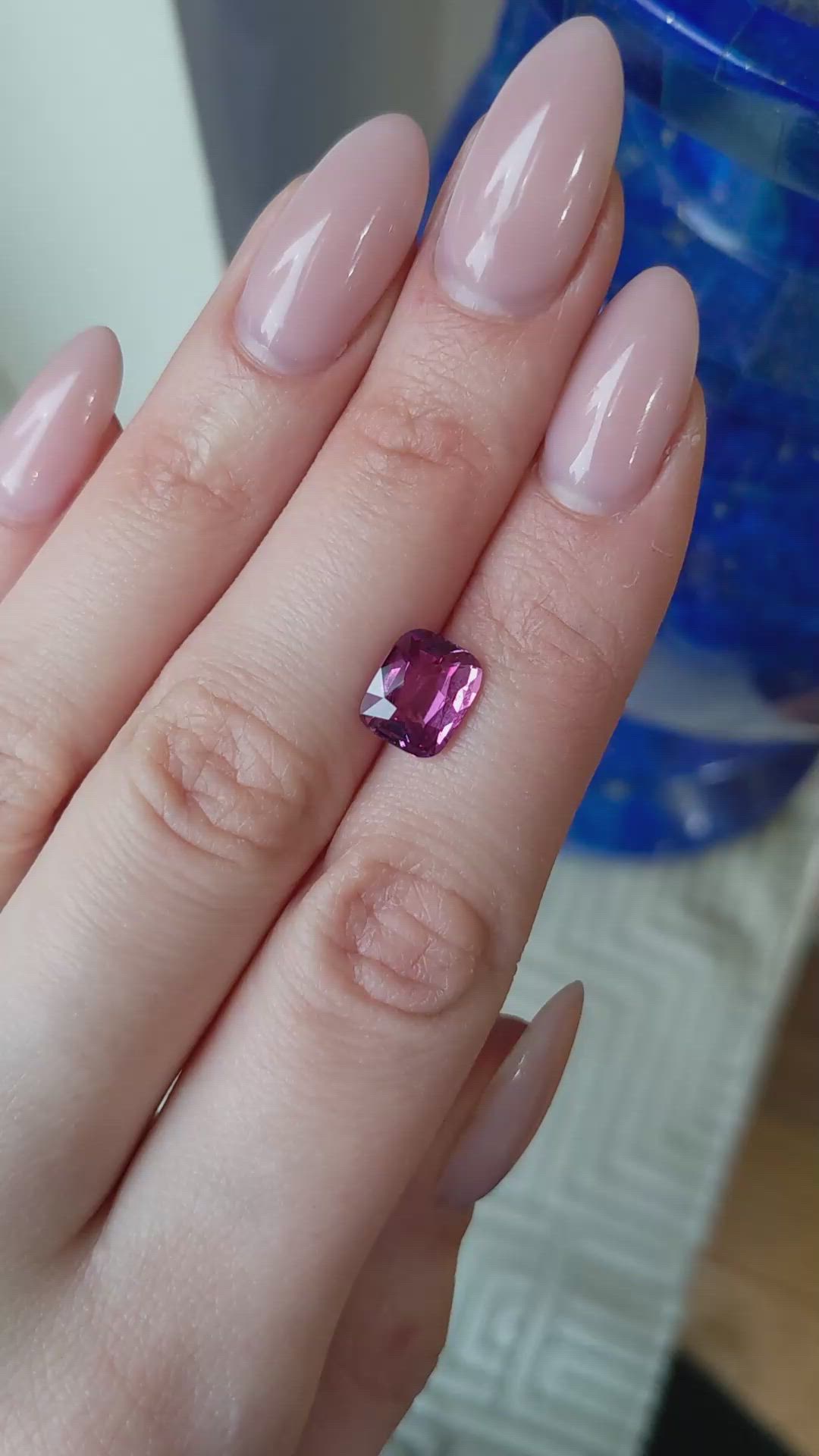 3.50 Ct. Pink Sapphire from Ceylon (Sri Lanka) Size Video