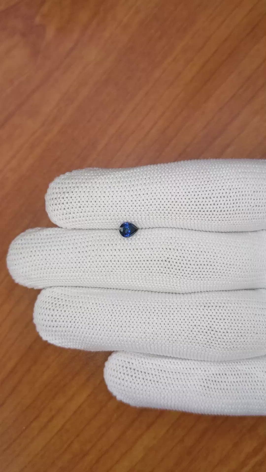 0.44 Ct. Blue Sapphire from Ceylon (Sri Lanka) Size Video