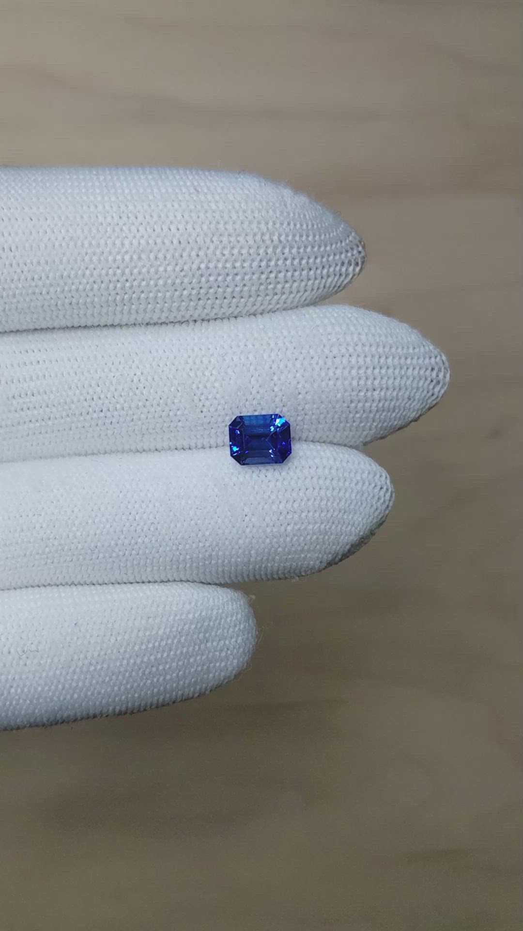 2.06 Ct. Blue Sapphire from Ceylon (Sri Lanka) Size Video