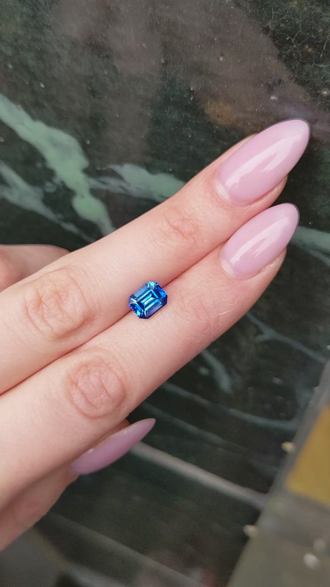 2.06 Ct. Blue Sapphire from Ceylon (Sri Lanka) Size Video