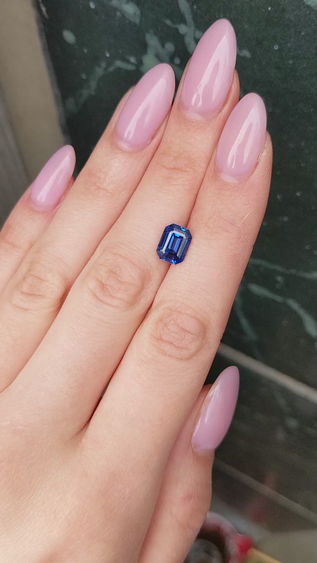 2.69 Ct. Blue Sapphire from Ceylon (Sri Lanka) Size Video