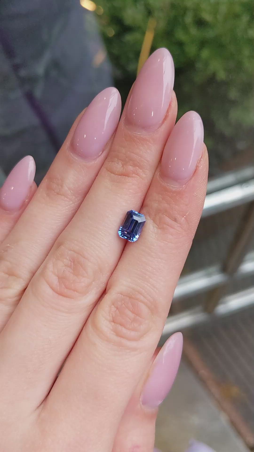 2.26 Ct. Blue Sapphire from Ceylon (Sri Lanka) Size Video