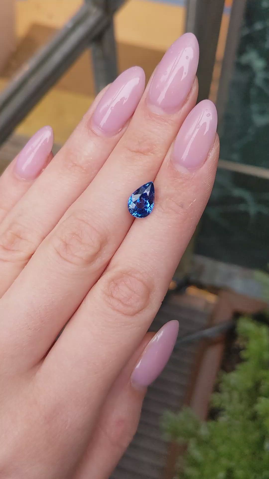 3.05 Ct. Blue Sapphire from Ceylon (Sri Lanka) Size Video