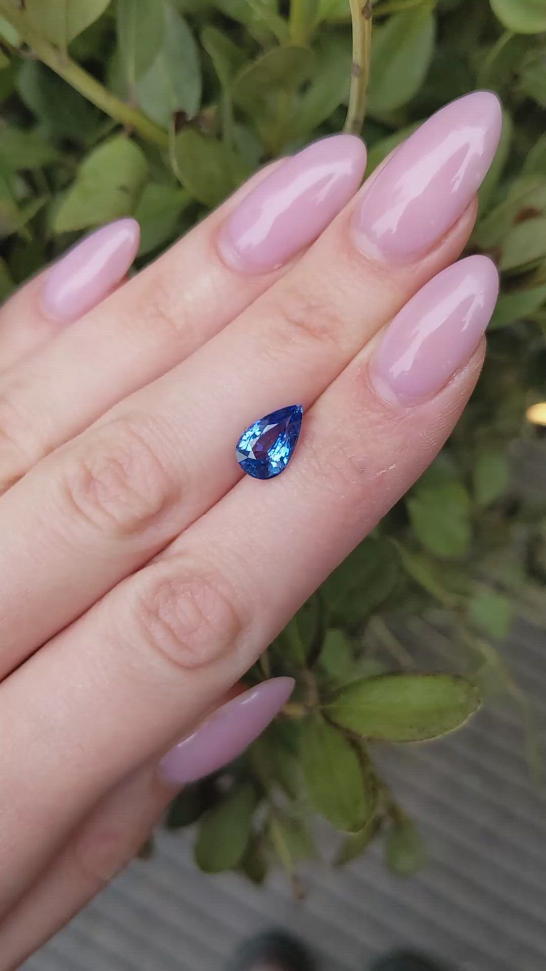 2.61 Ct. Blue Sapphire from Ceylon (Sri Lanka) Size Video