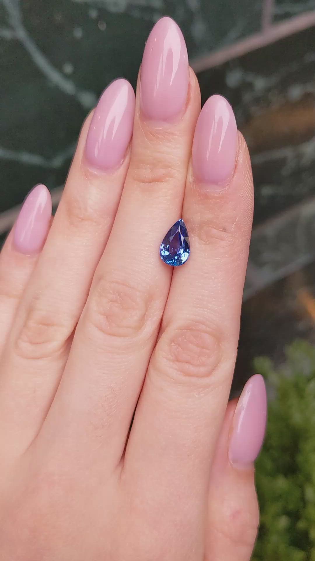 2.61 Ct. Blue Sapphire from Ceylon (Sri Lanka) Size Video