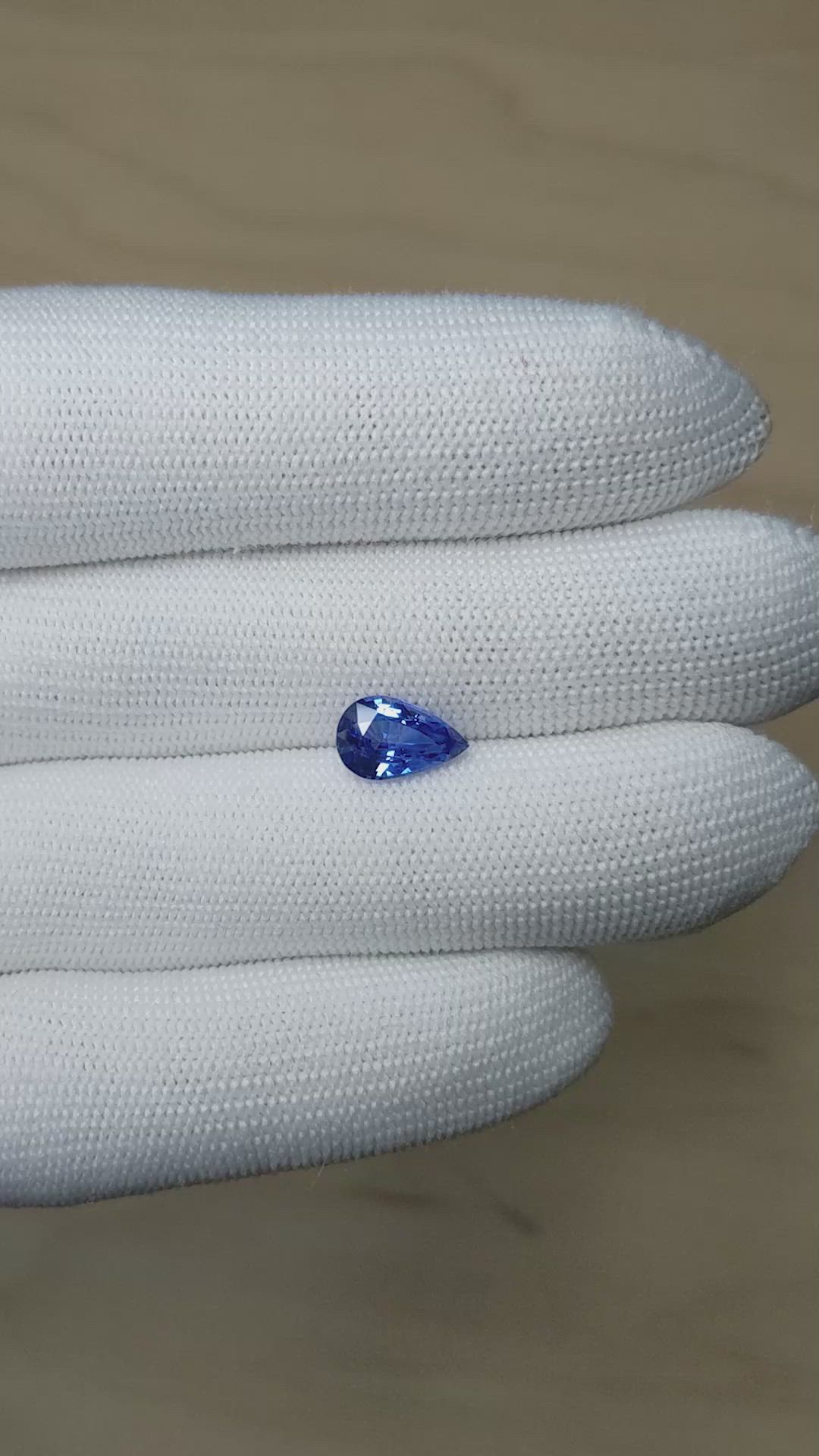 2.61 Ct. Blue Sapphire from Ceylon (Sri Lanka) Size Video