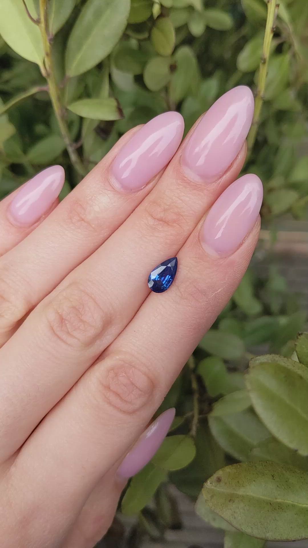 1.49 Ct. Blue Sapphire from Ceylon (Sri Lanka) Size Video