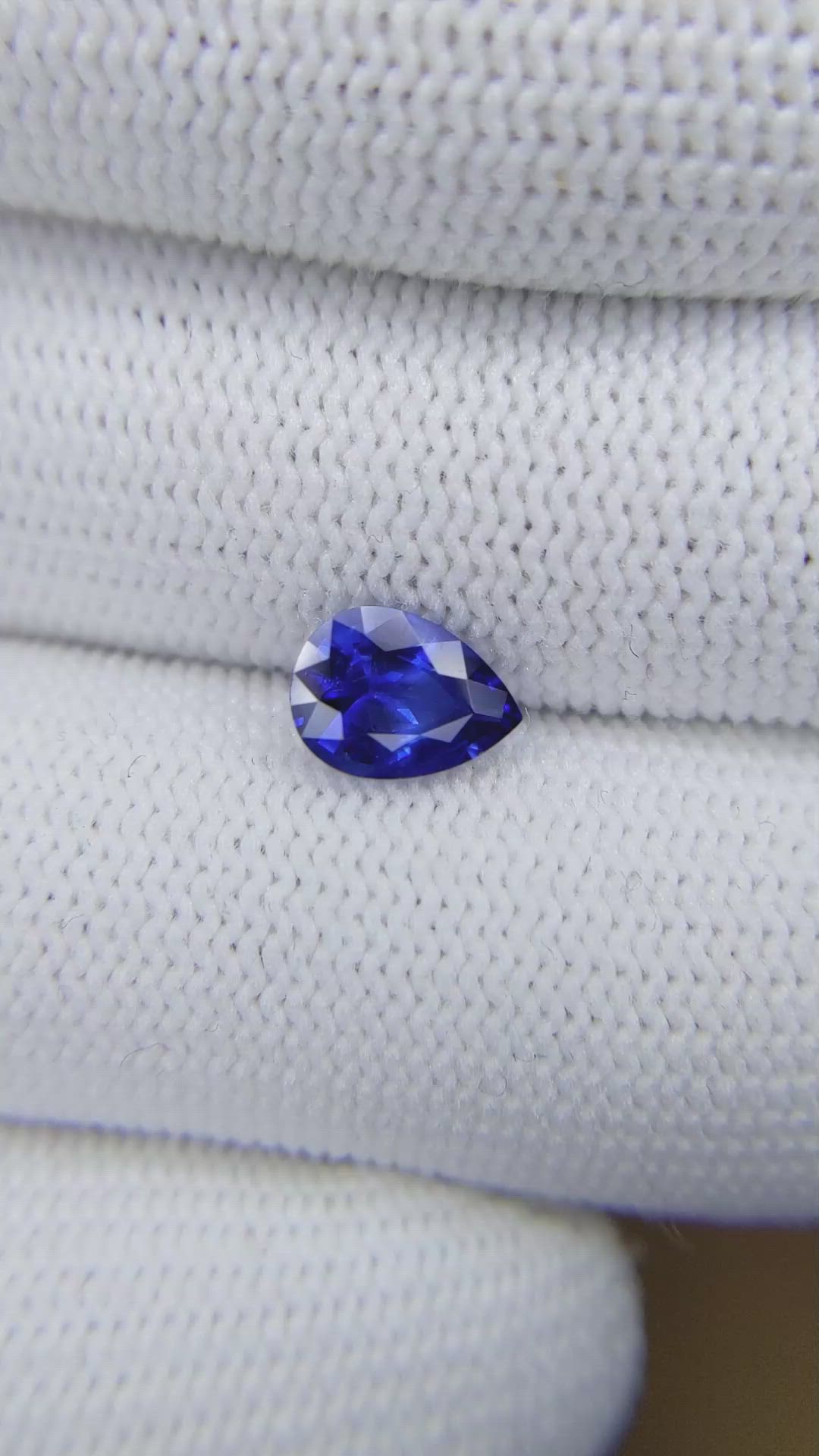 1.30 Ct. Blue Sapphire from Ceylon (Sri Lanka) Size Video
