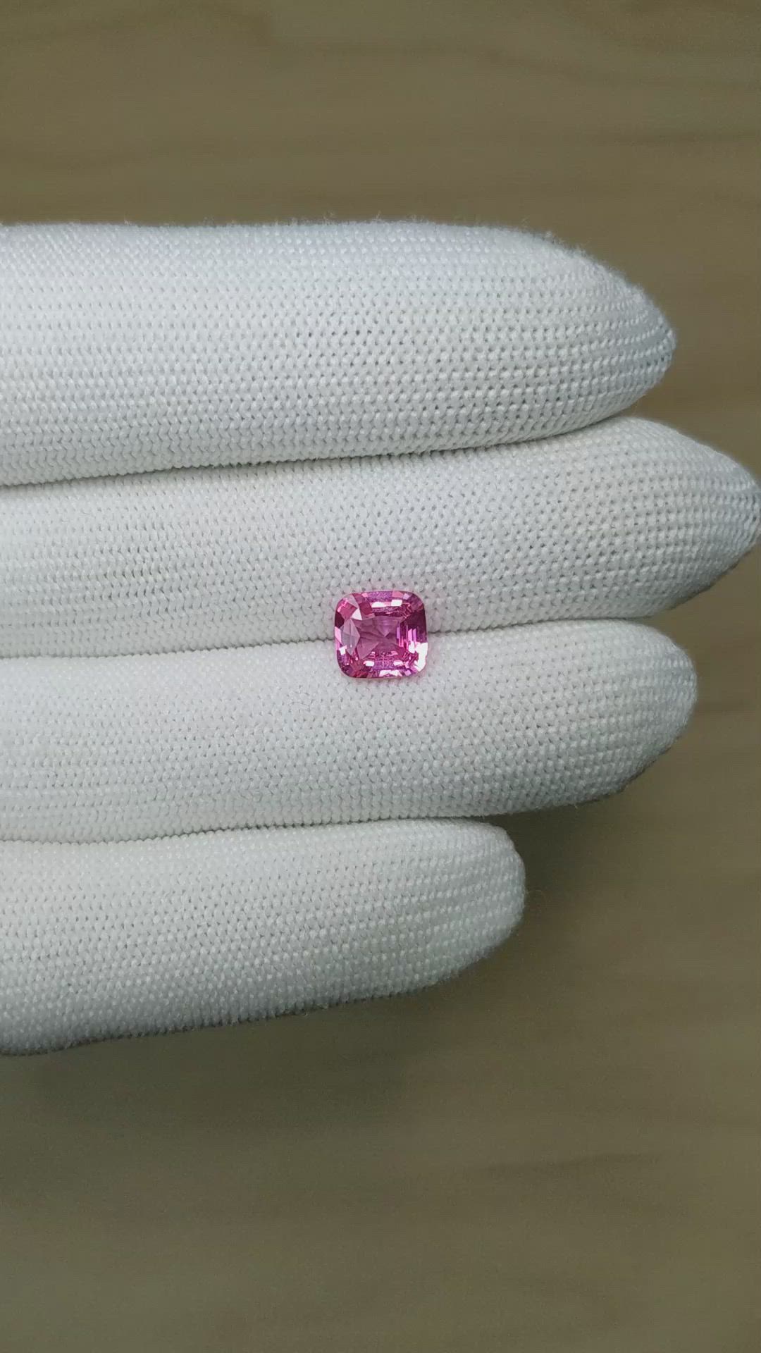 2.17 Ct. Pink Sapphire from Ceylon (Sri Lanka) Size Video