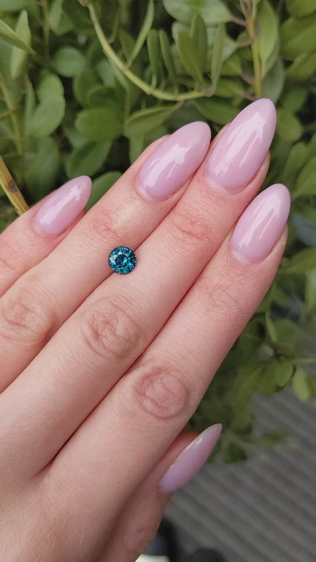 1.50 Ct. Greenish Blue Sapphire from Ceylon (Sri Lanka) Size Video