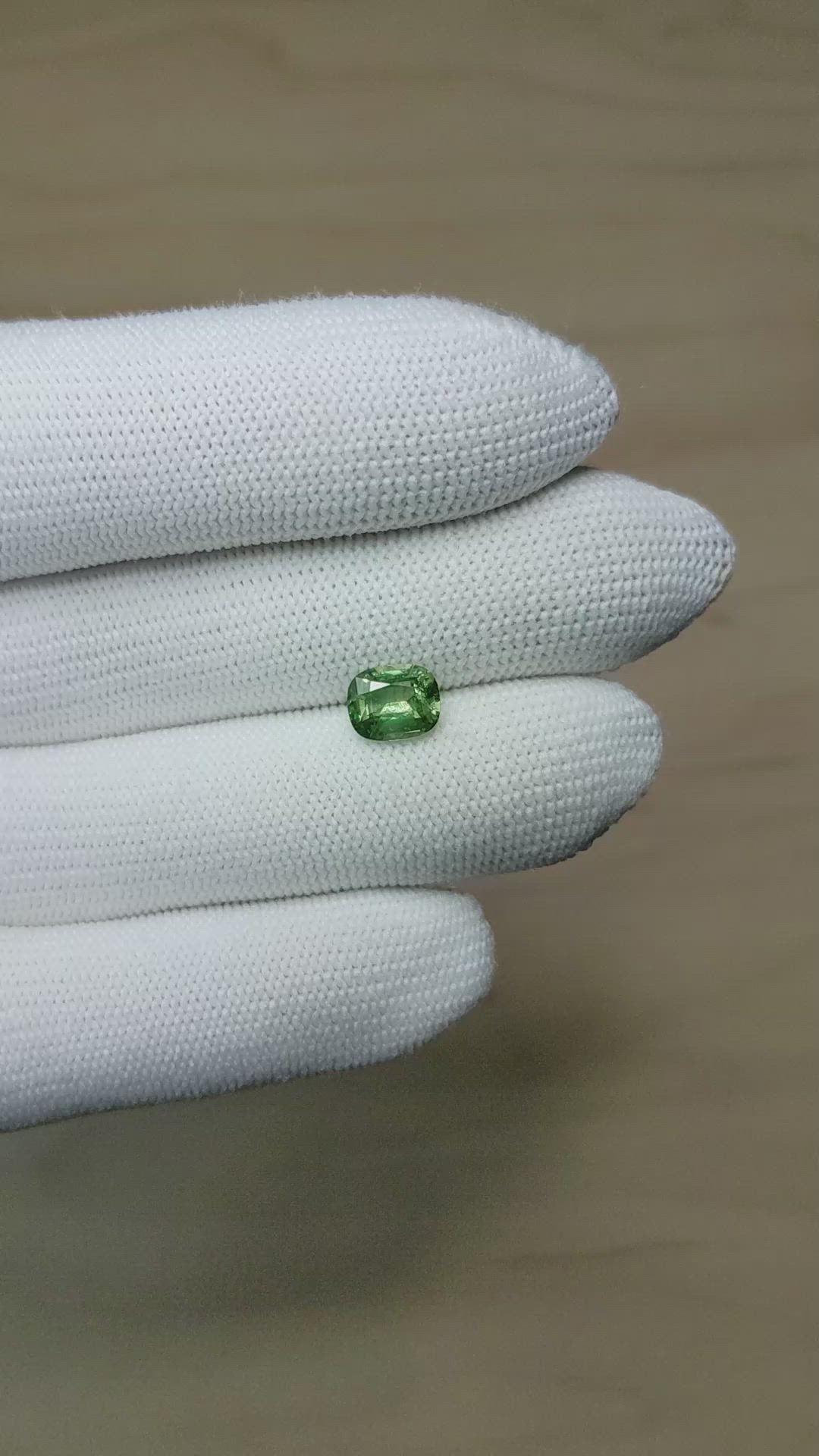 2.14 Ct. Bluish Green Sapphire from Ceylon (Sri Lanka) Size Video