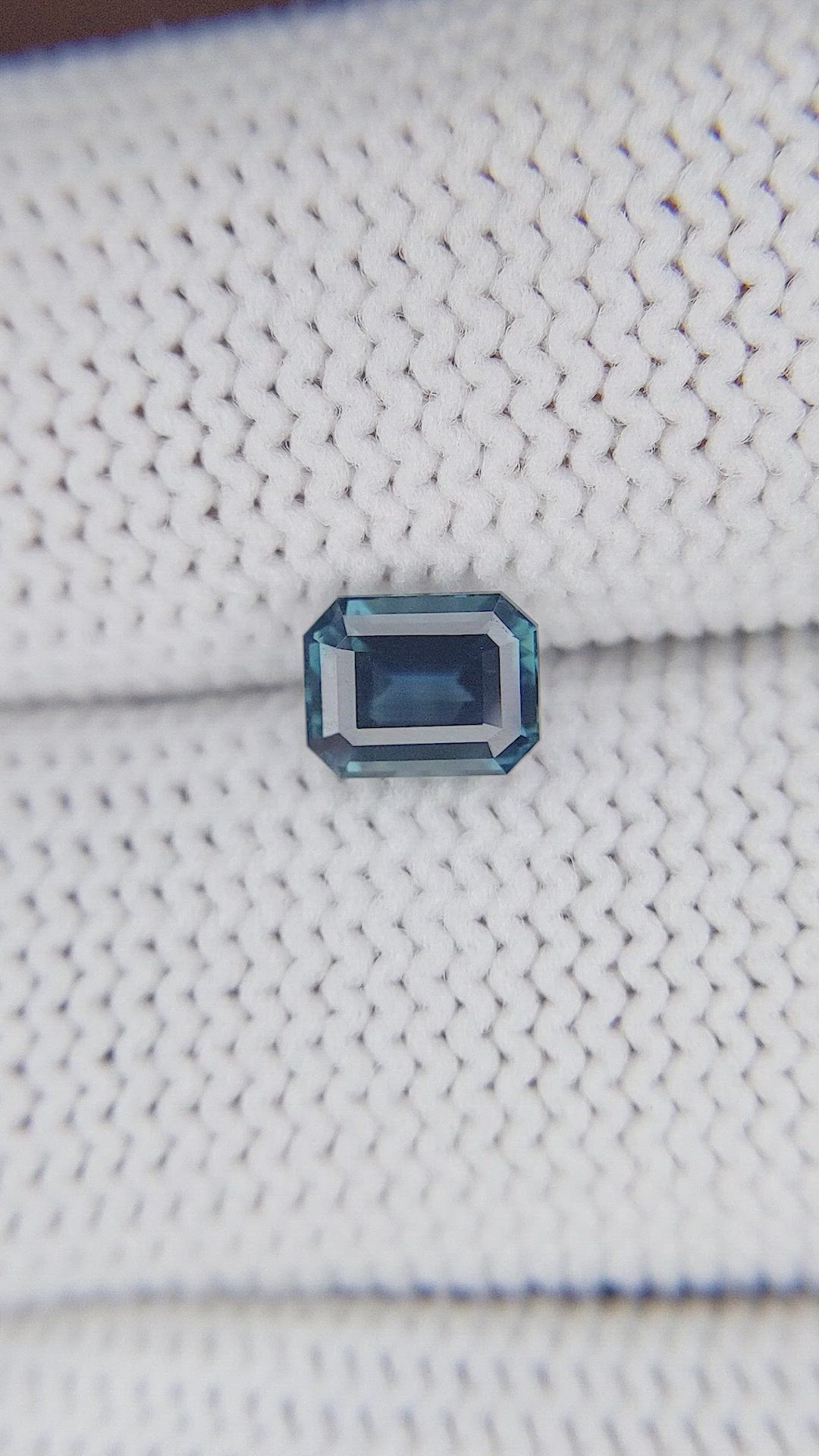 1.04 Ct. Greenish Blue Sapphire from Madagascar Size Video