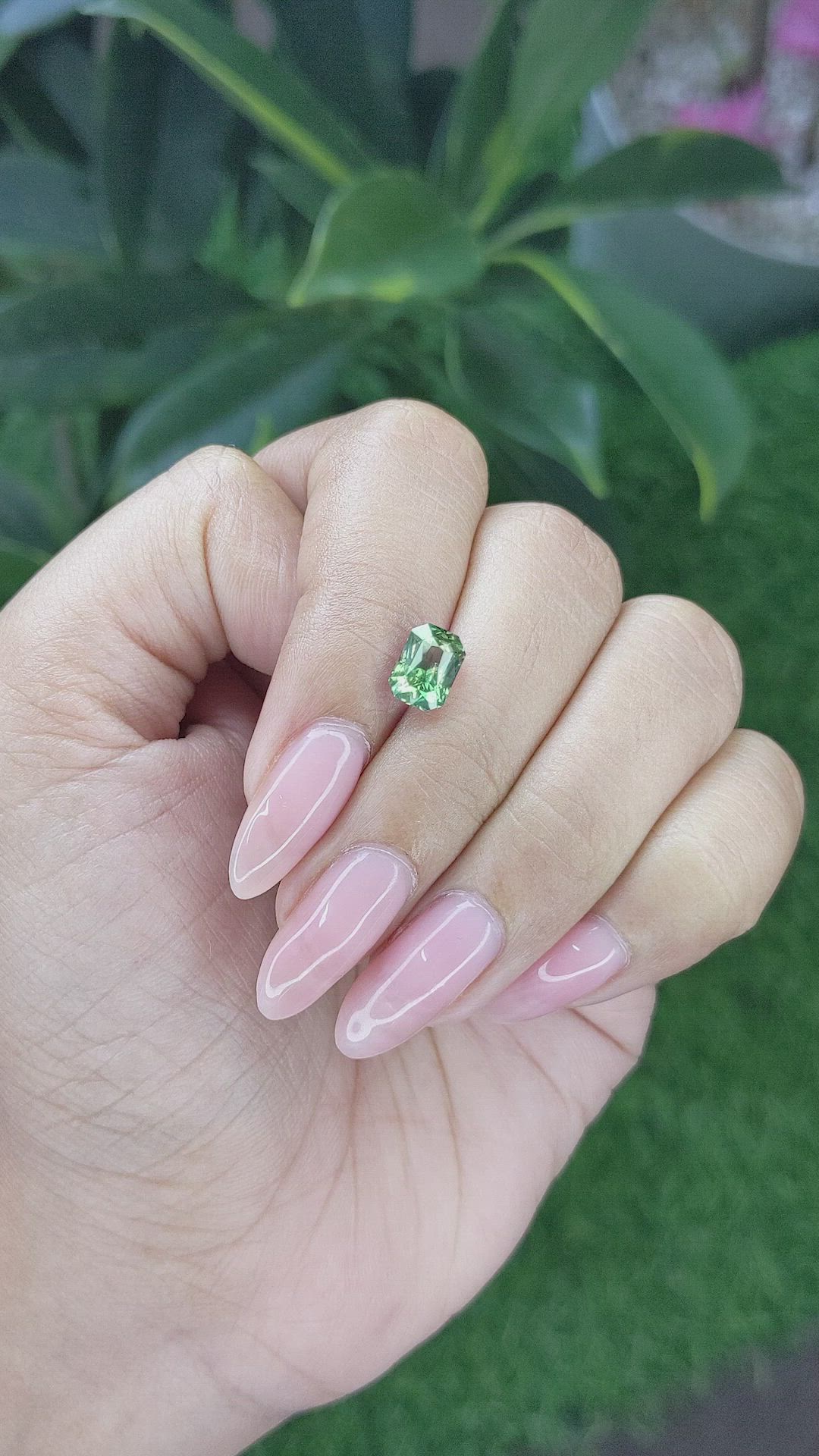 2.00 Ct. Bluish Green Sapphire from Africa Size Video